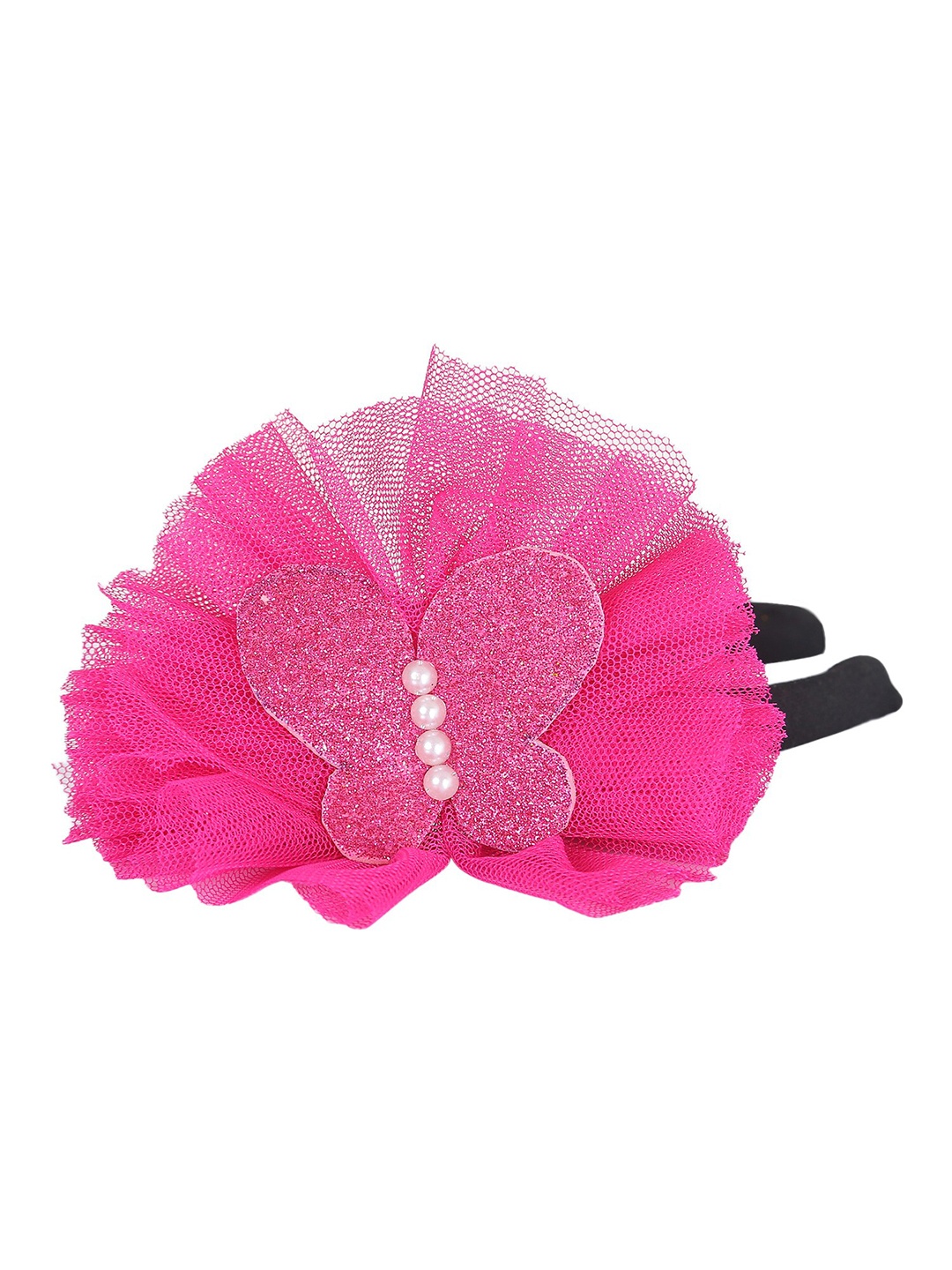 

Samsara Couture Girls Pink & White Knot Plastic Hairband