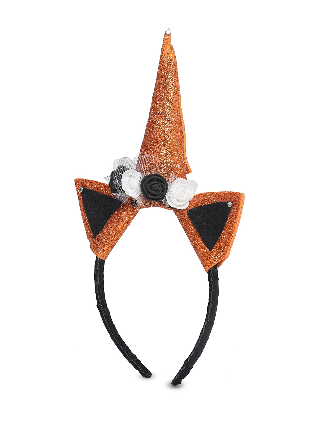 

Samsara Couture Girls Orange Plastic Headband