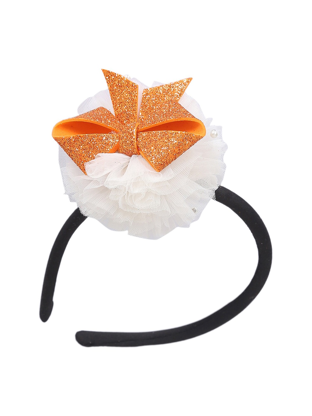 

Samsara Couture Girls Yellow & Black Hairband