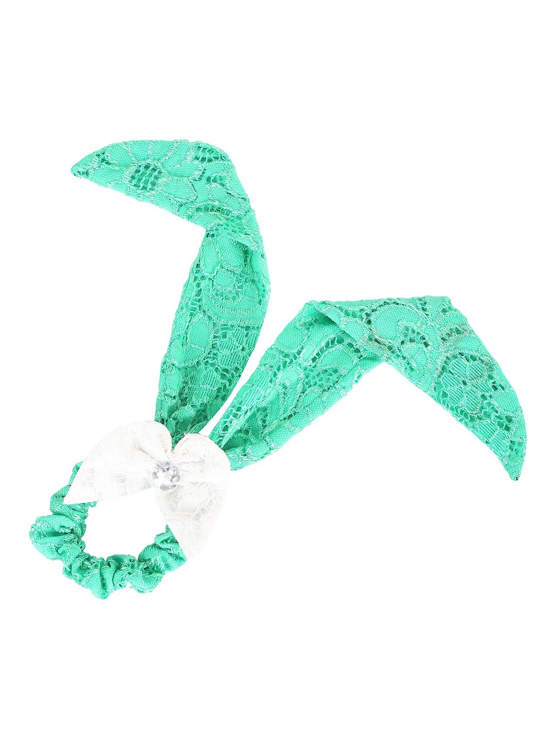 

Samsara Couture Girls Green & White Hairband