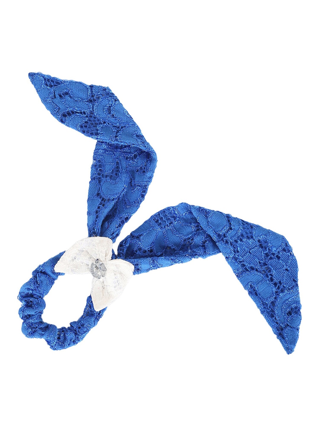 

Samsara Couture Girls Blue & White Ponytail Holders