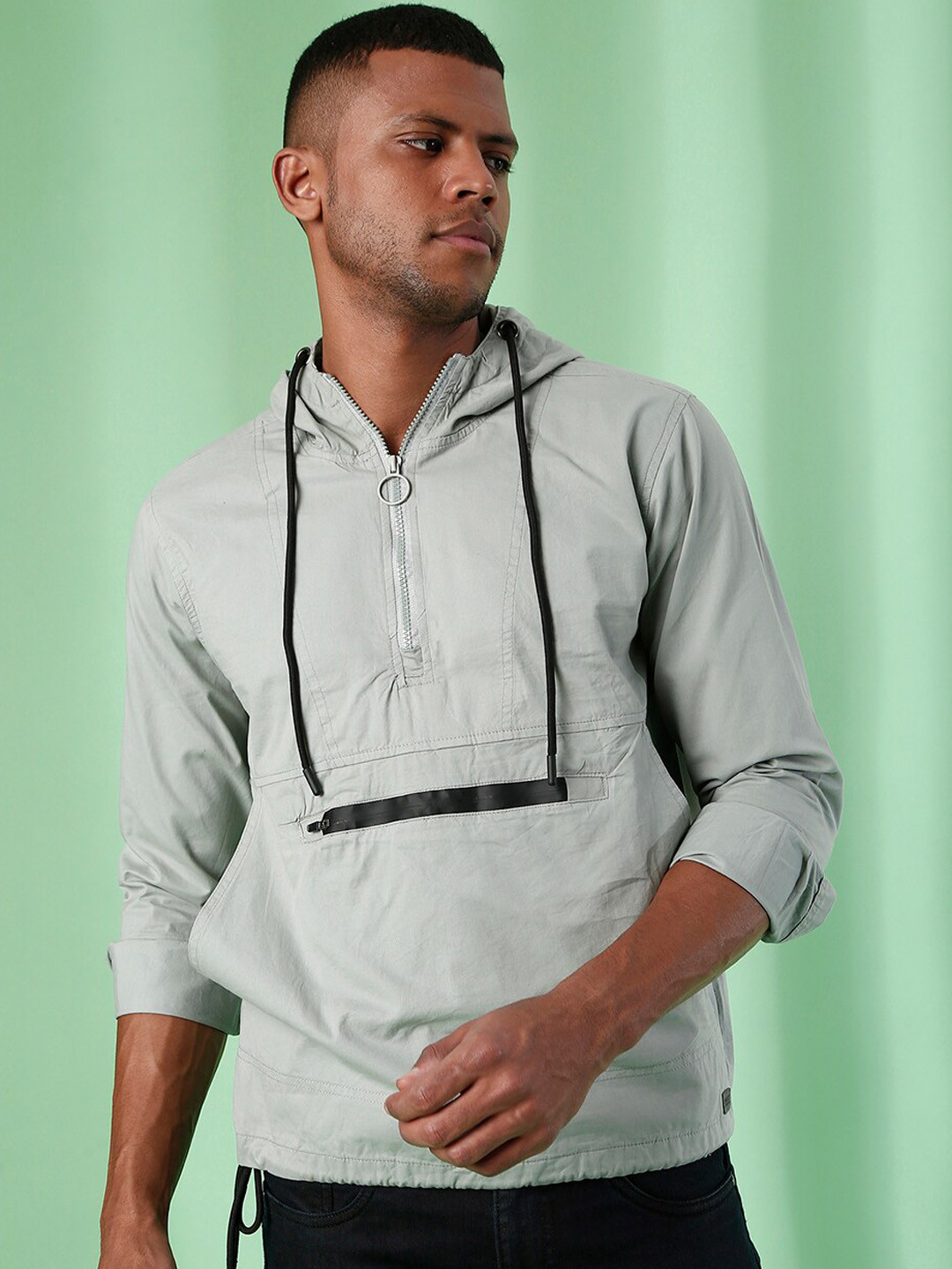 

Campus Sutra Men Grey Lightweight Tailored Jacket