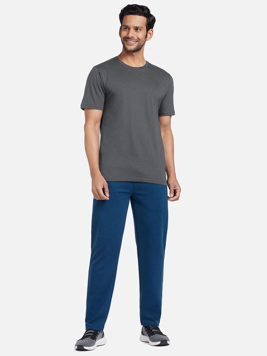 

XYXX Men Grey & Blue Night suit