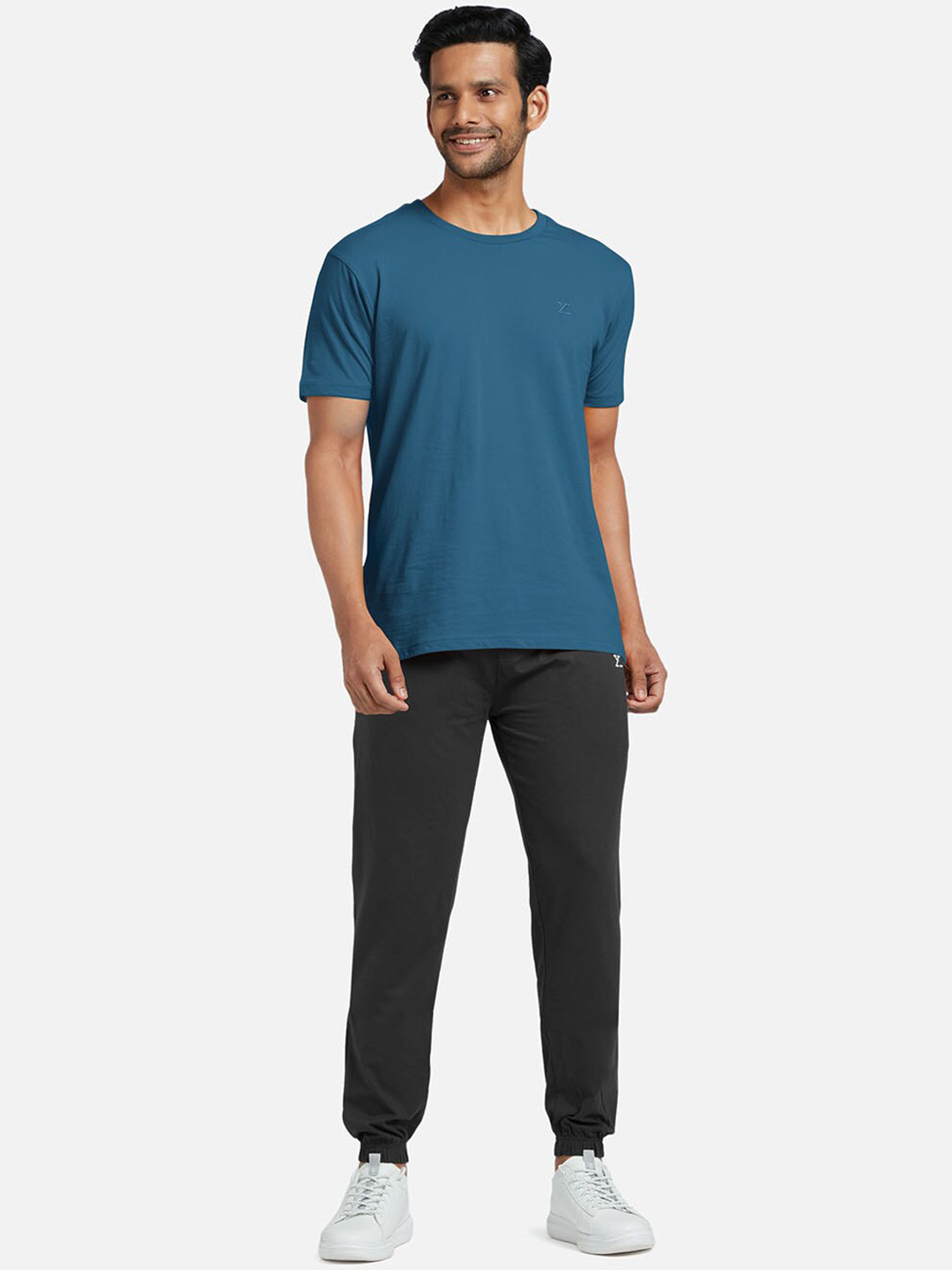 

XYXX Men Blue & Black Pure cotton Night suit