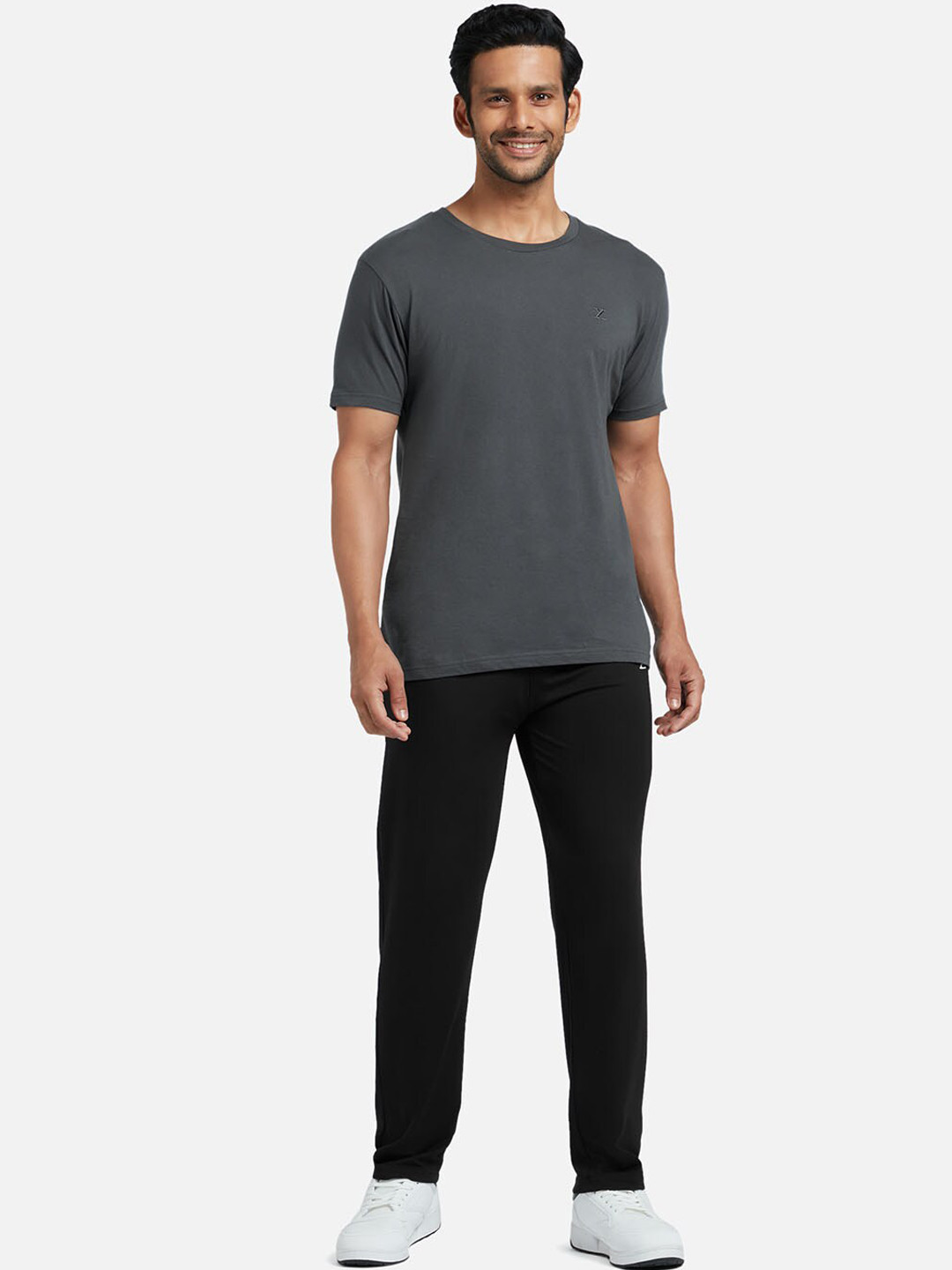 

XYXX Men Grey & Black Solid Track Suit