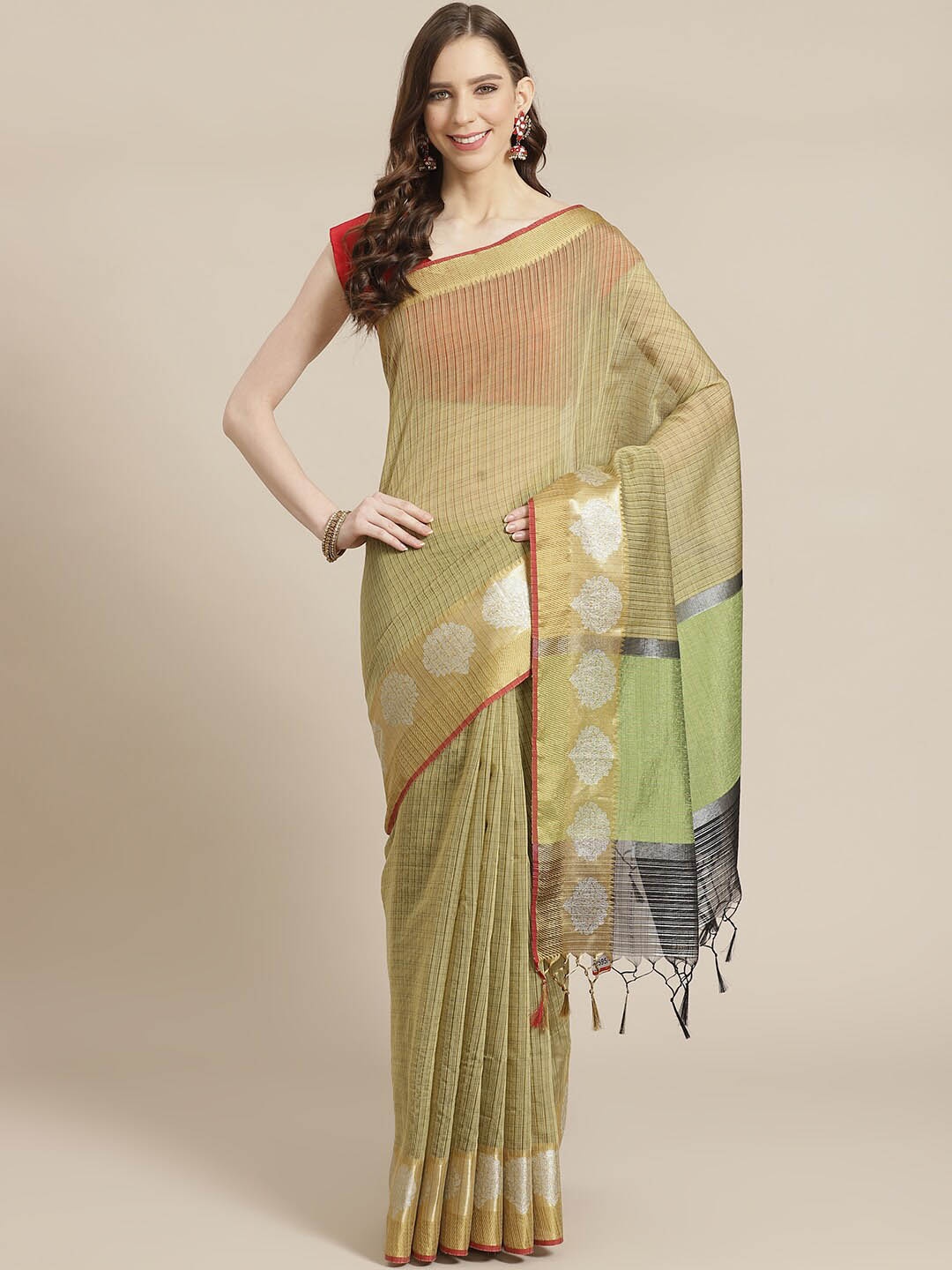

Saranee Women Olive Checked