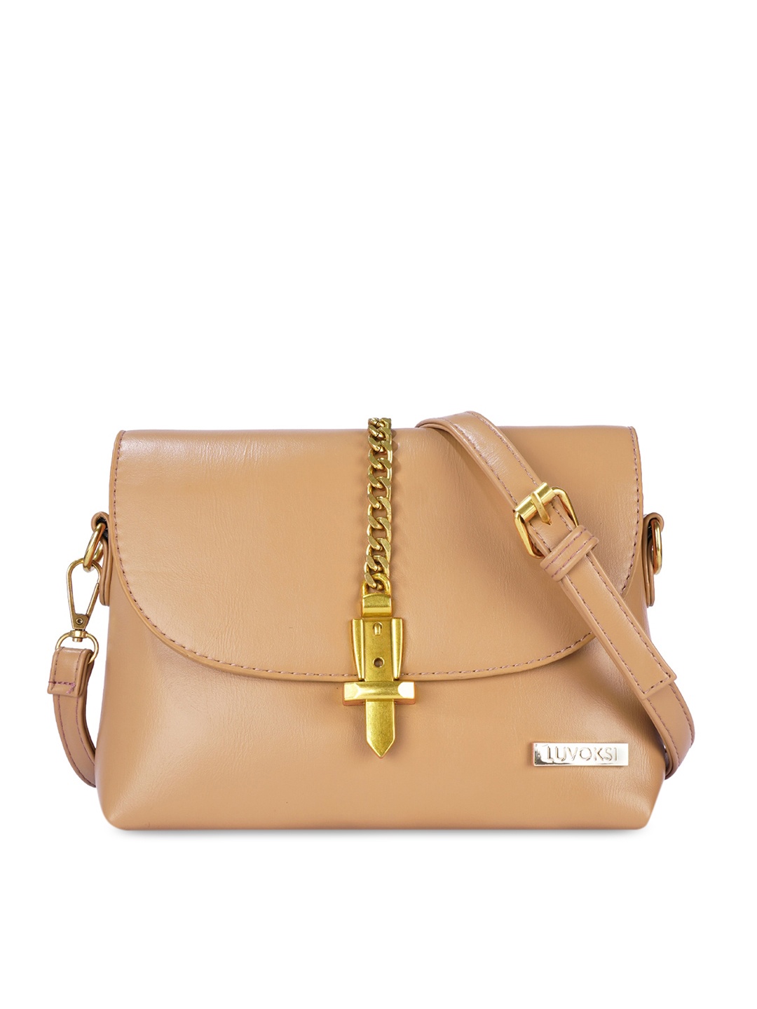 

Luvoksi Beige Structured Sling Bag
