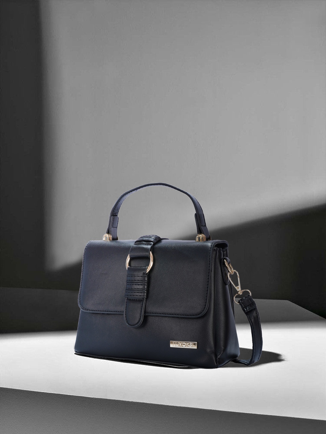 

Luvoksi Black PU Structured Satchel