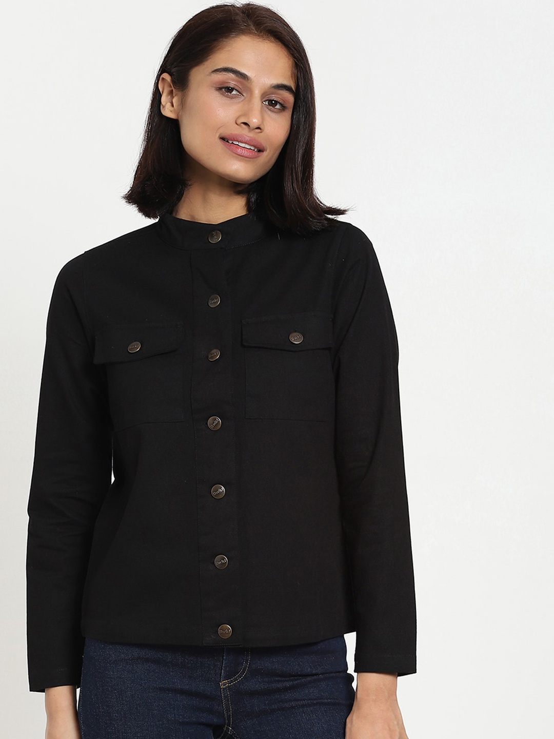 

Bewakoof Women Black Tailored Jacket