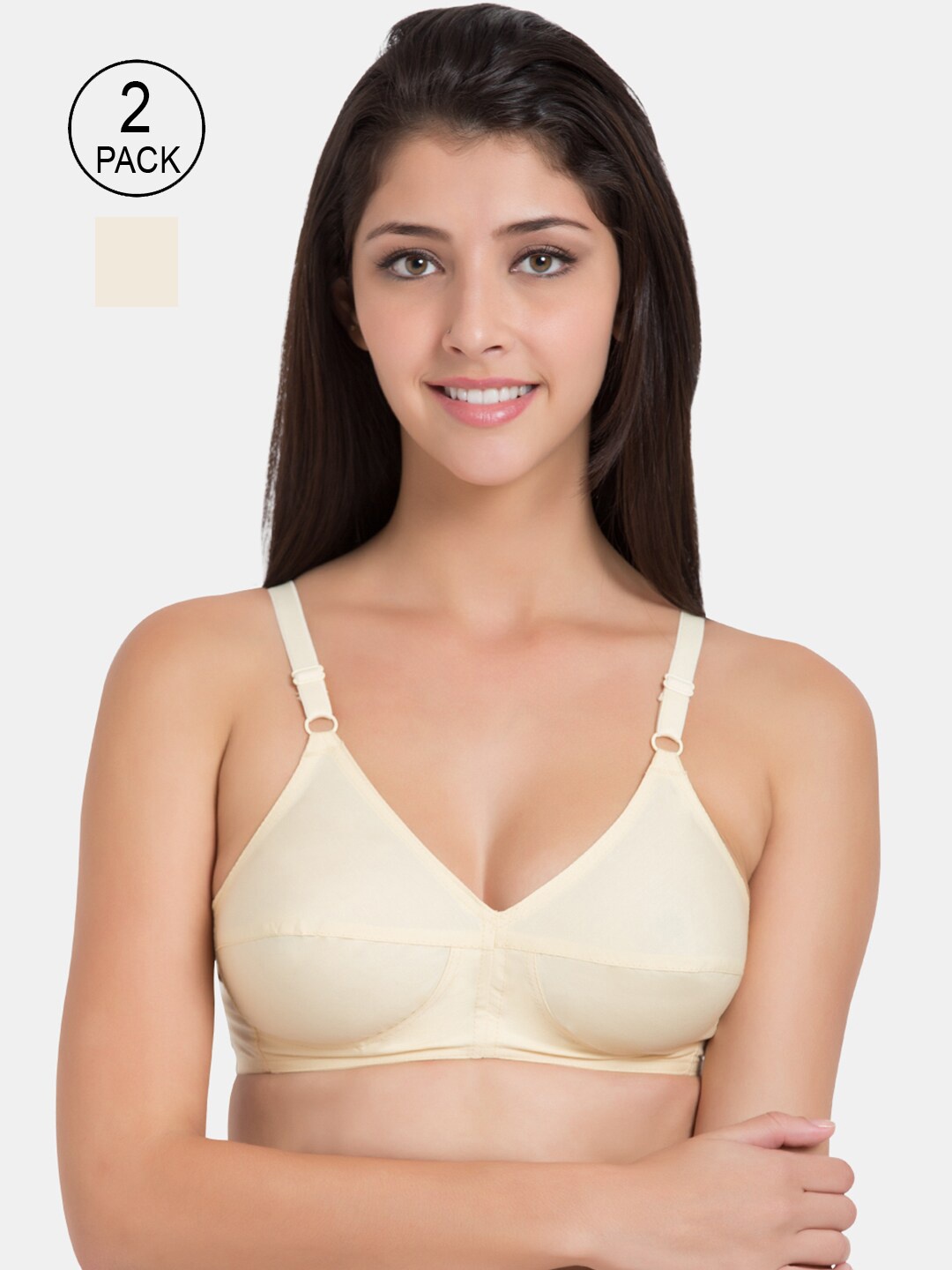 

Souminie Pack-2 Beige Everyday Bra