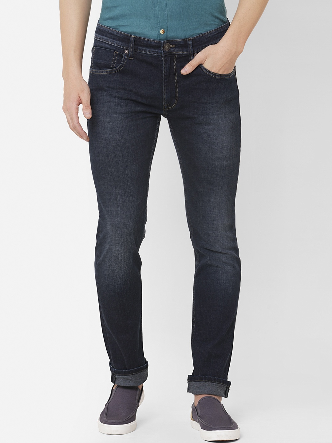

Pepe Jeans Men Light Fade Stretchable Jeans, Green