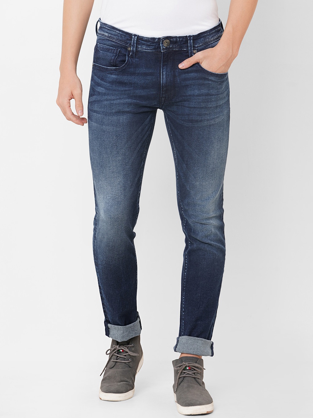 

Pepe Jeans Men Light Fade Stretchable Jeans, Blue