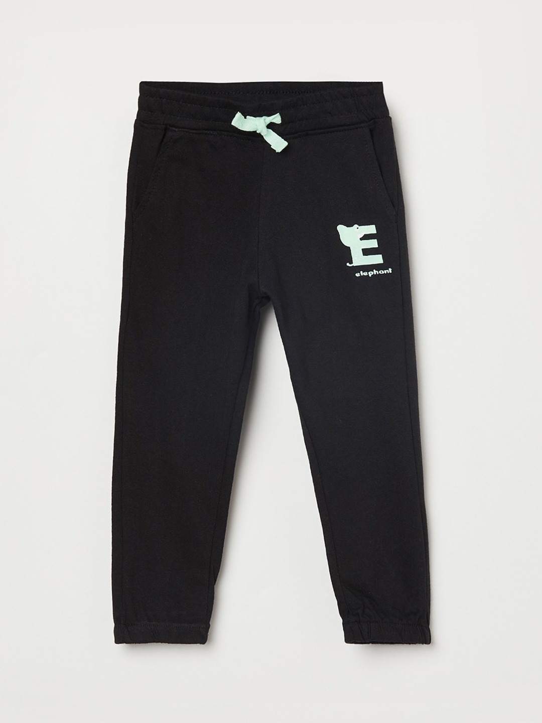 

Juniors Boys Black Printed Joggers