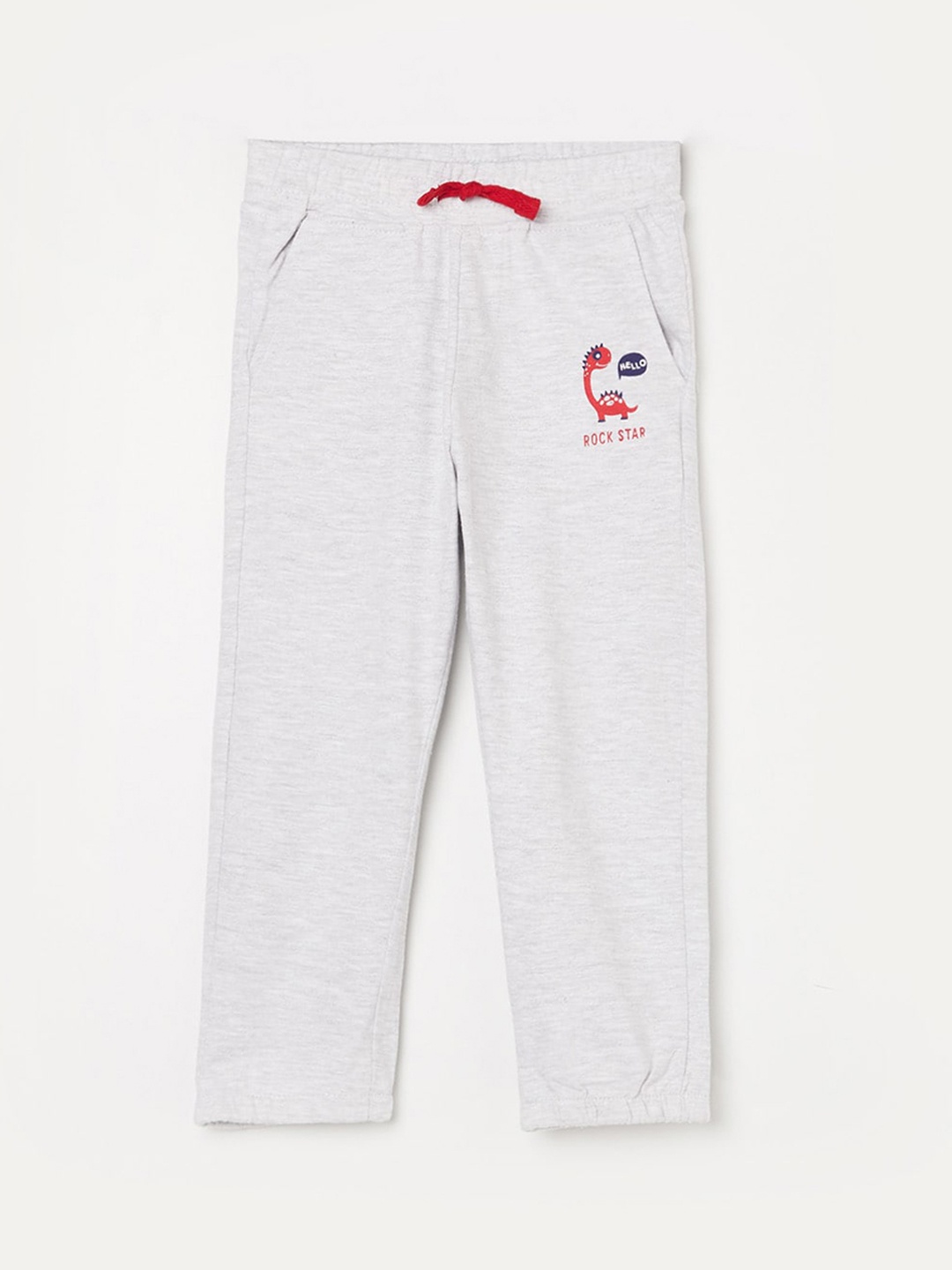 

Juniors Boys Grey Cotton Track Pants
