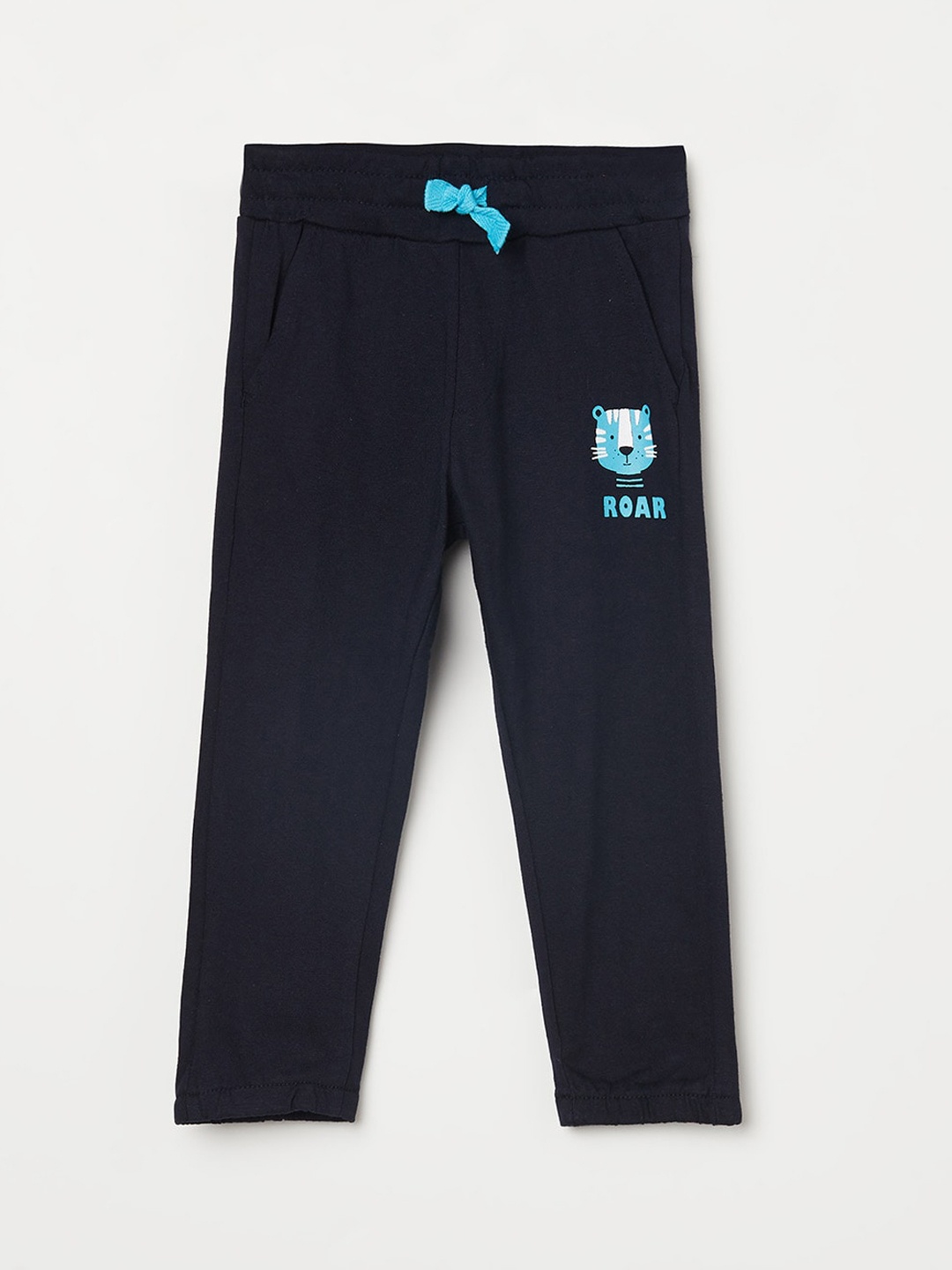 

Juniors Boys Navy Blue Cotton Track Pants