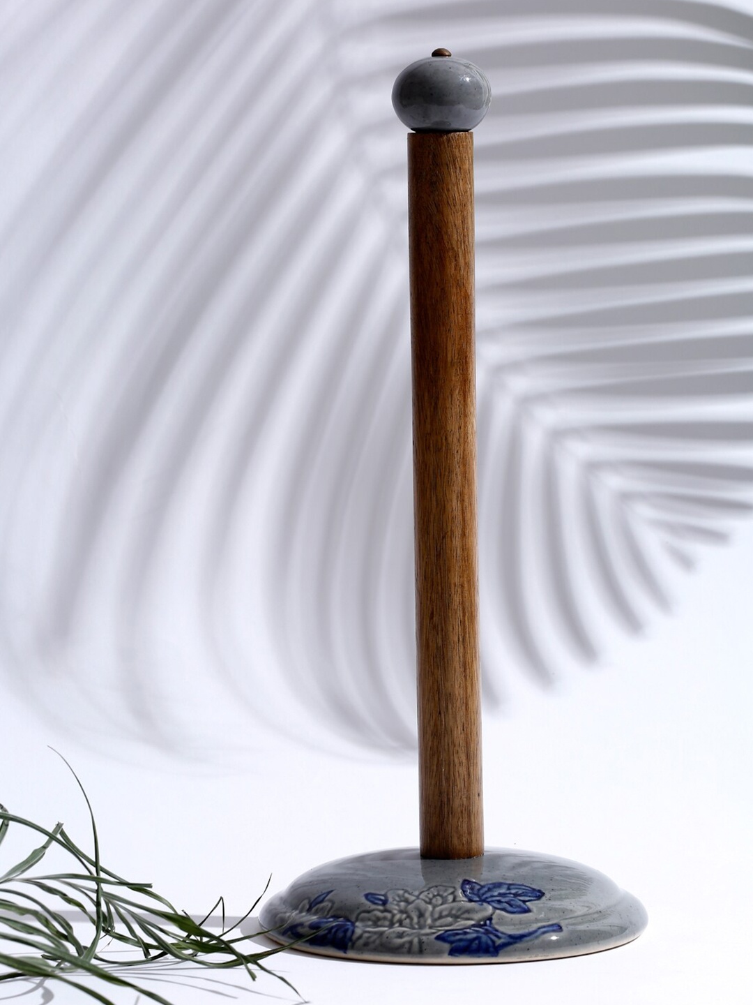 

Fabindia Grey & Brown Hand Painted Ceramic Tissue Holder