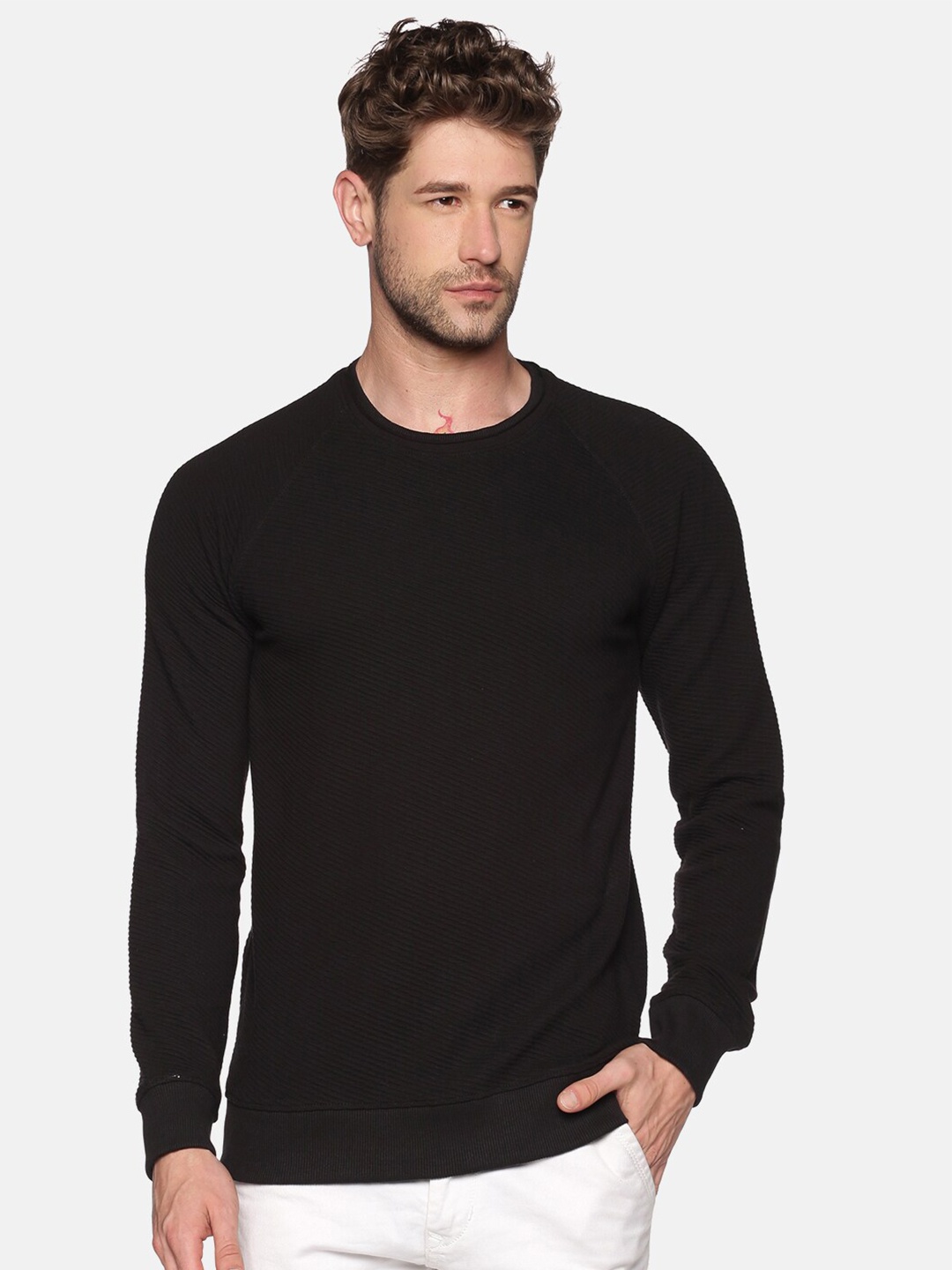 

SHOWOFF Men Black Sweatshirt