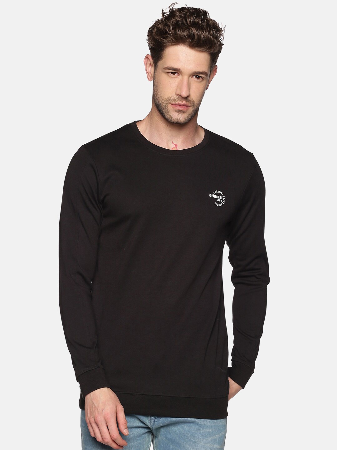 

SHOWOFF Men Black Sweatshirt