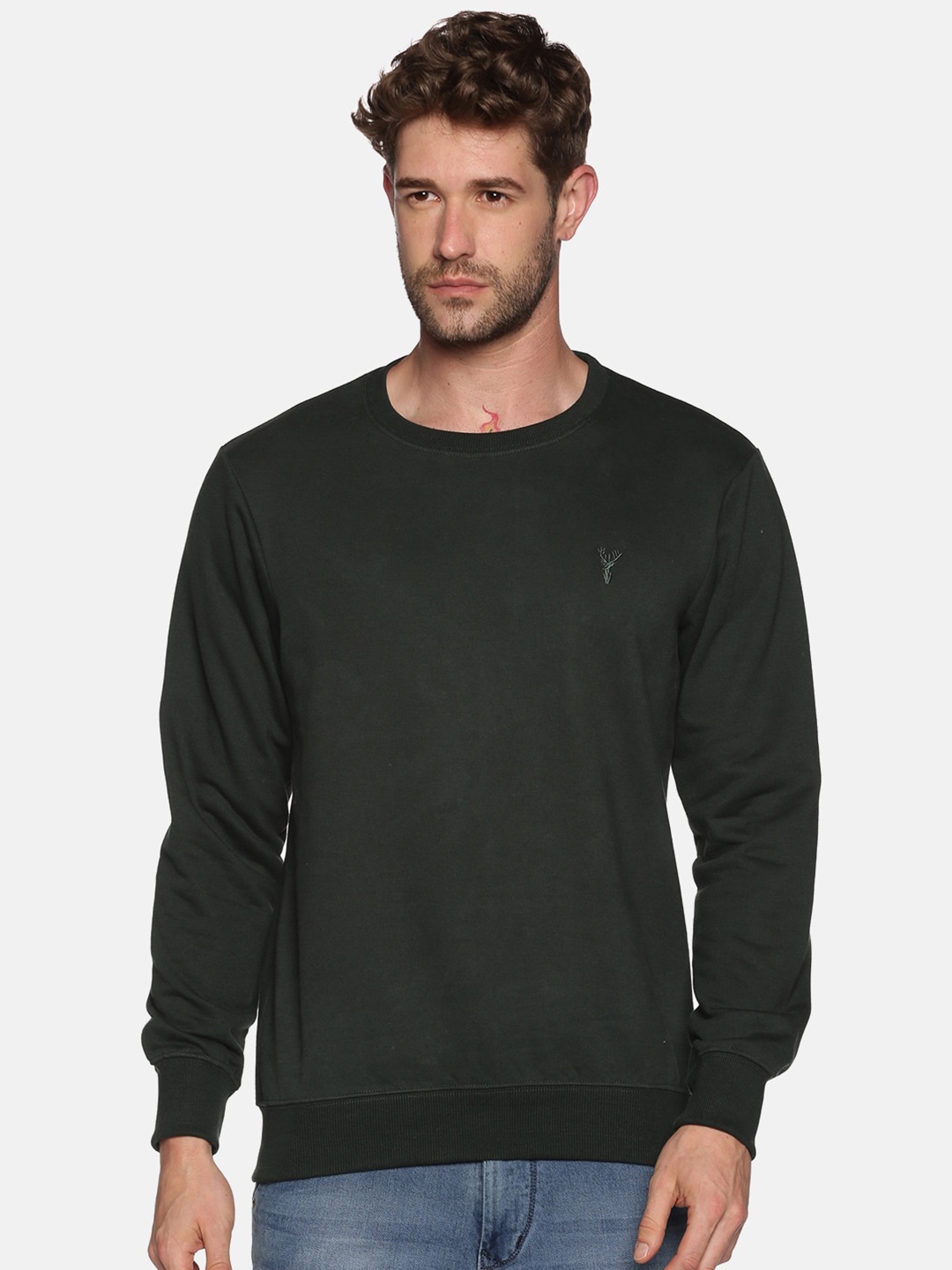 

SHOWOFF Men Green Sweatshirt