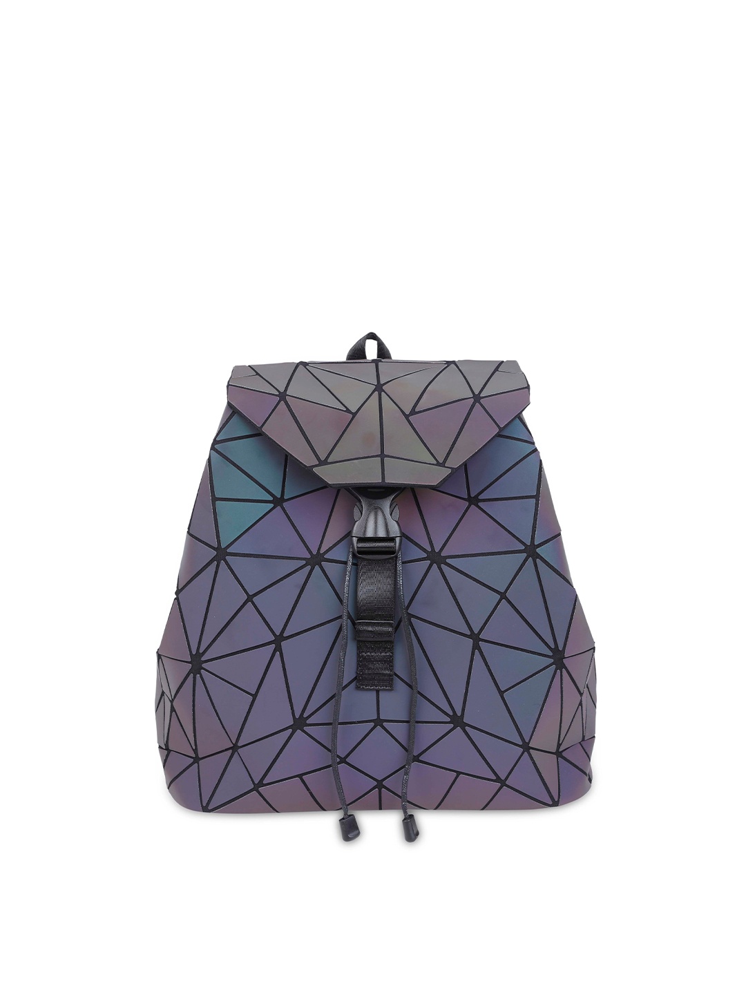 

NUFA Unisex Multicolor Geometric Textured Backpack, Multi