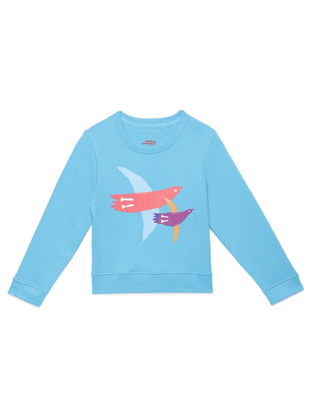 

UNDER FOURTEEN ONLY Girls Blue Printed Sweatshirt