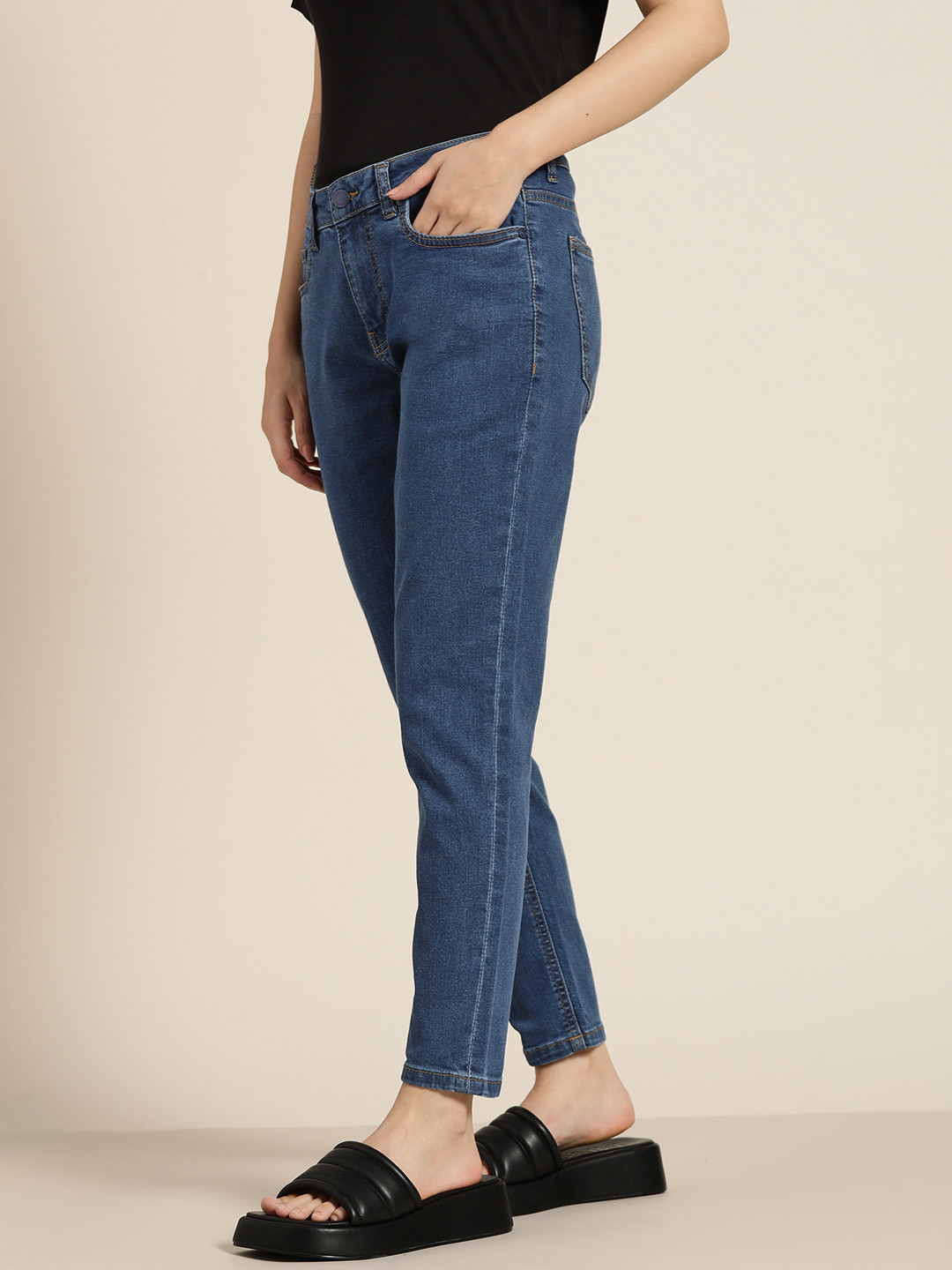 

ether Women Blue Skinny Fit Stretchable Jeans
