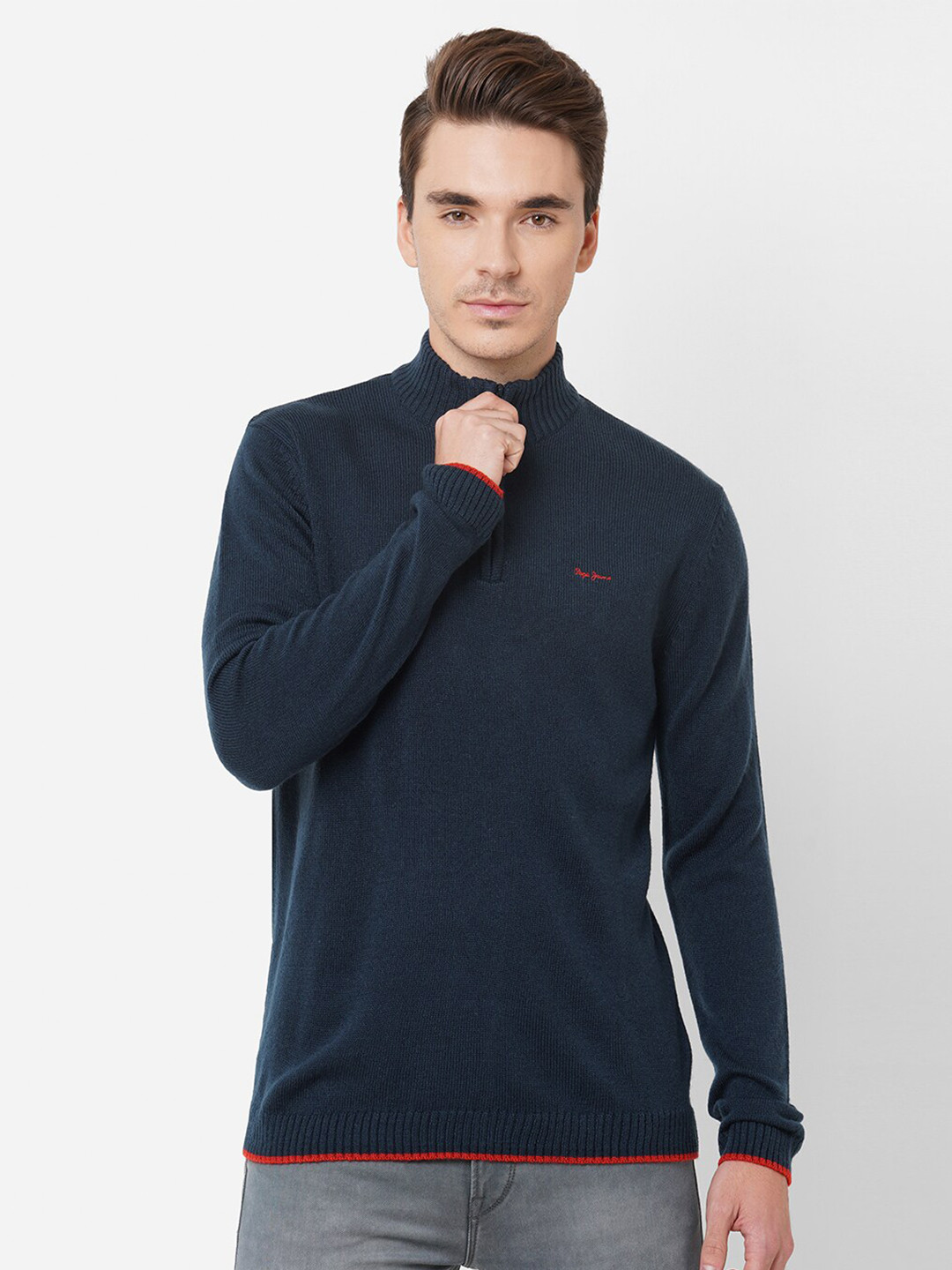 

Pepe Jeans Men Navy Blue Pullover
