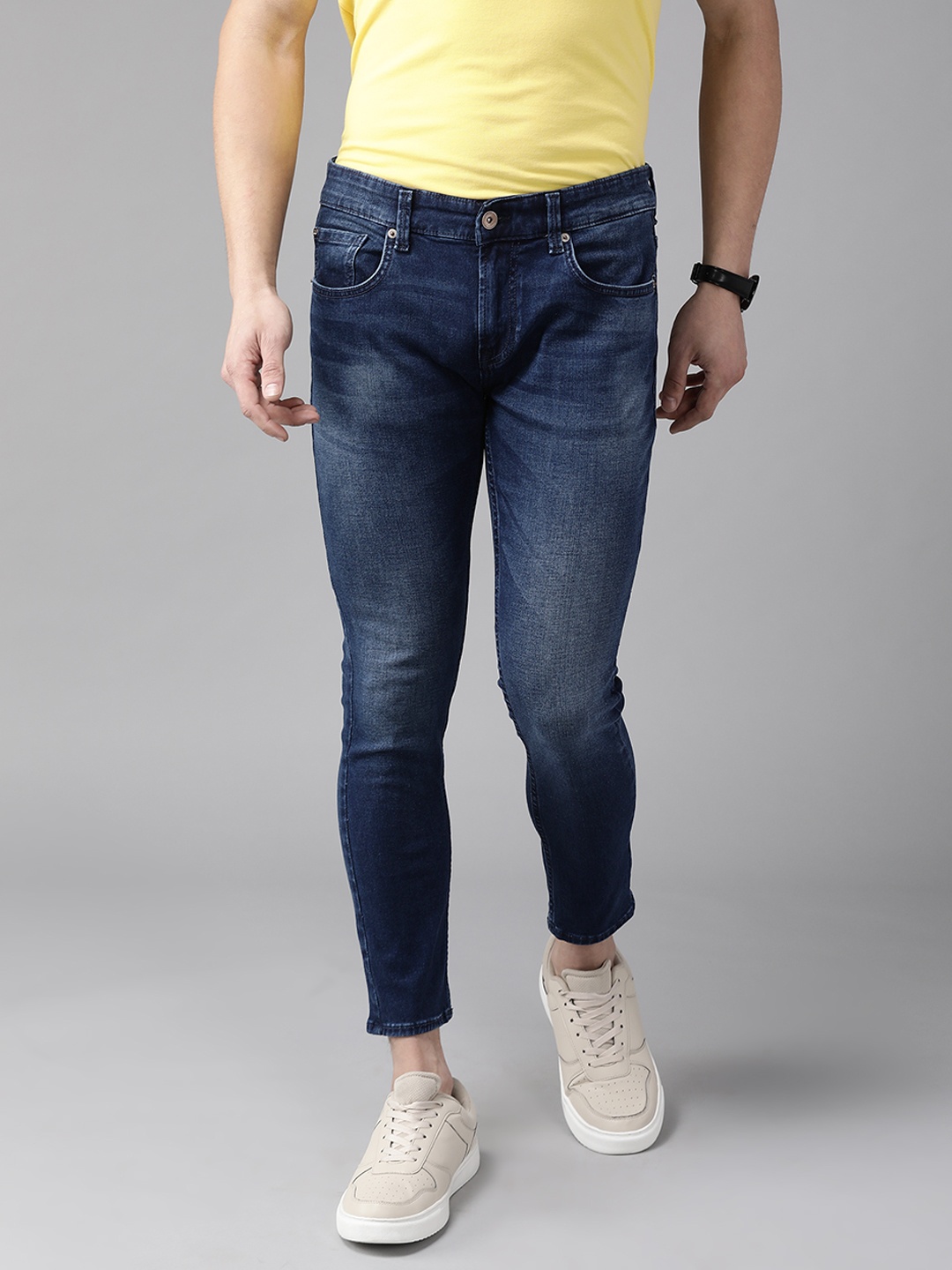

SPYKAR Men Blue Slim Fit Light Fade Stretchable Jeans