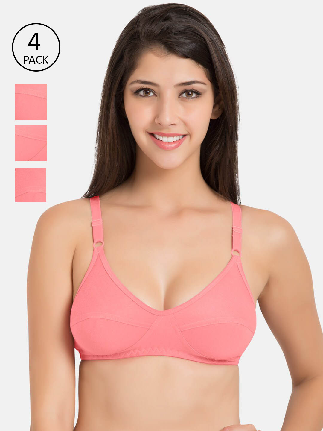 

Souminie Coral Pack Of 4 Everyday Bra