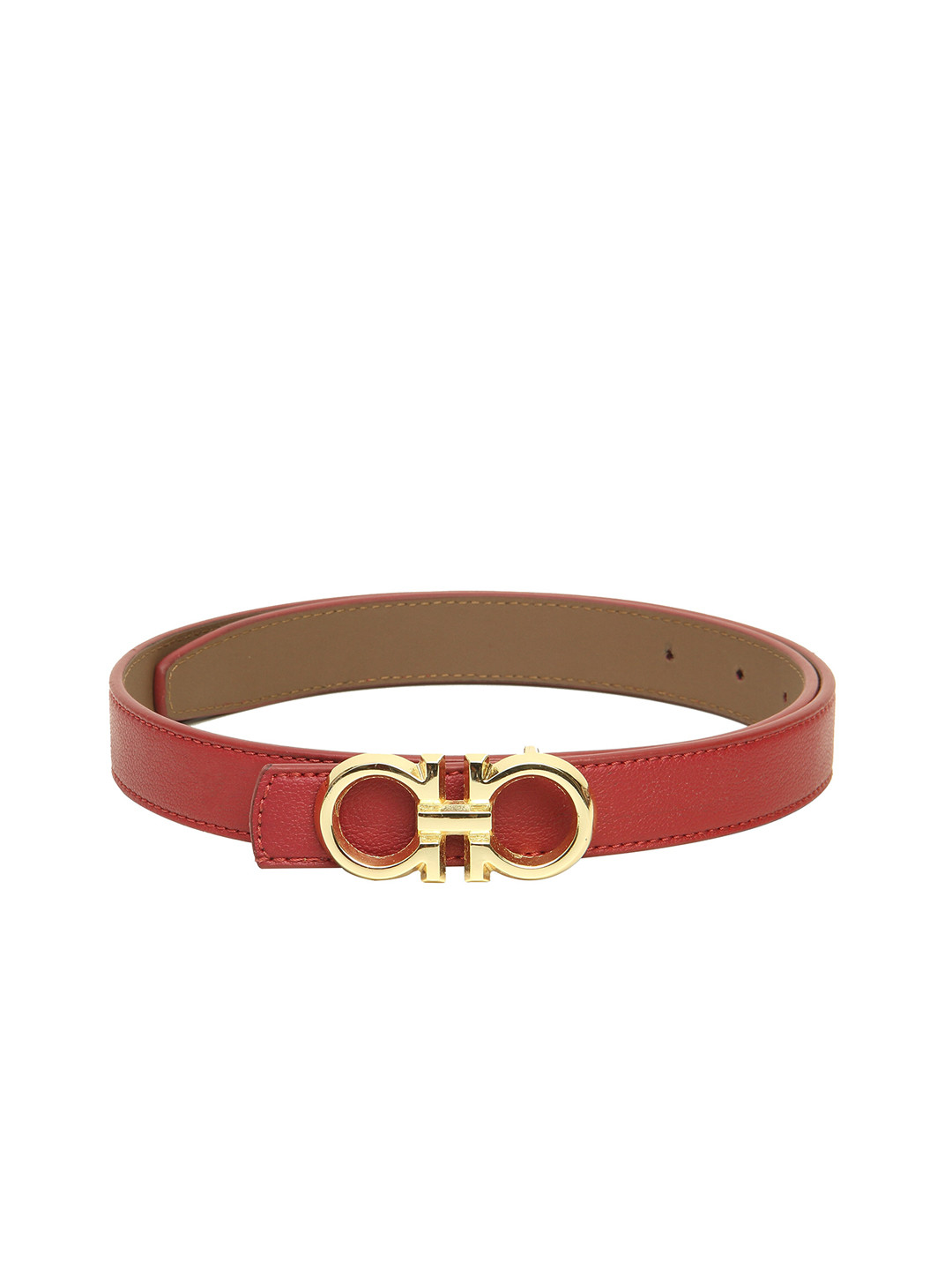 

Calvadoss Women Red Textured Belt
