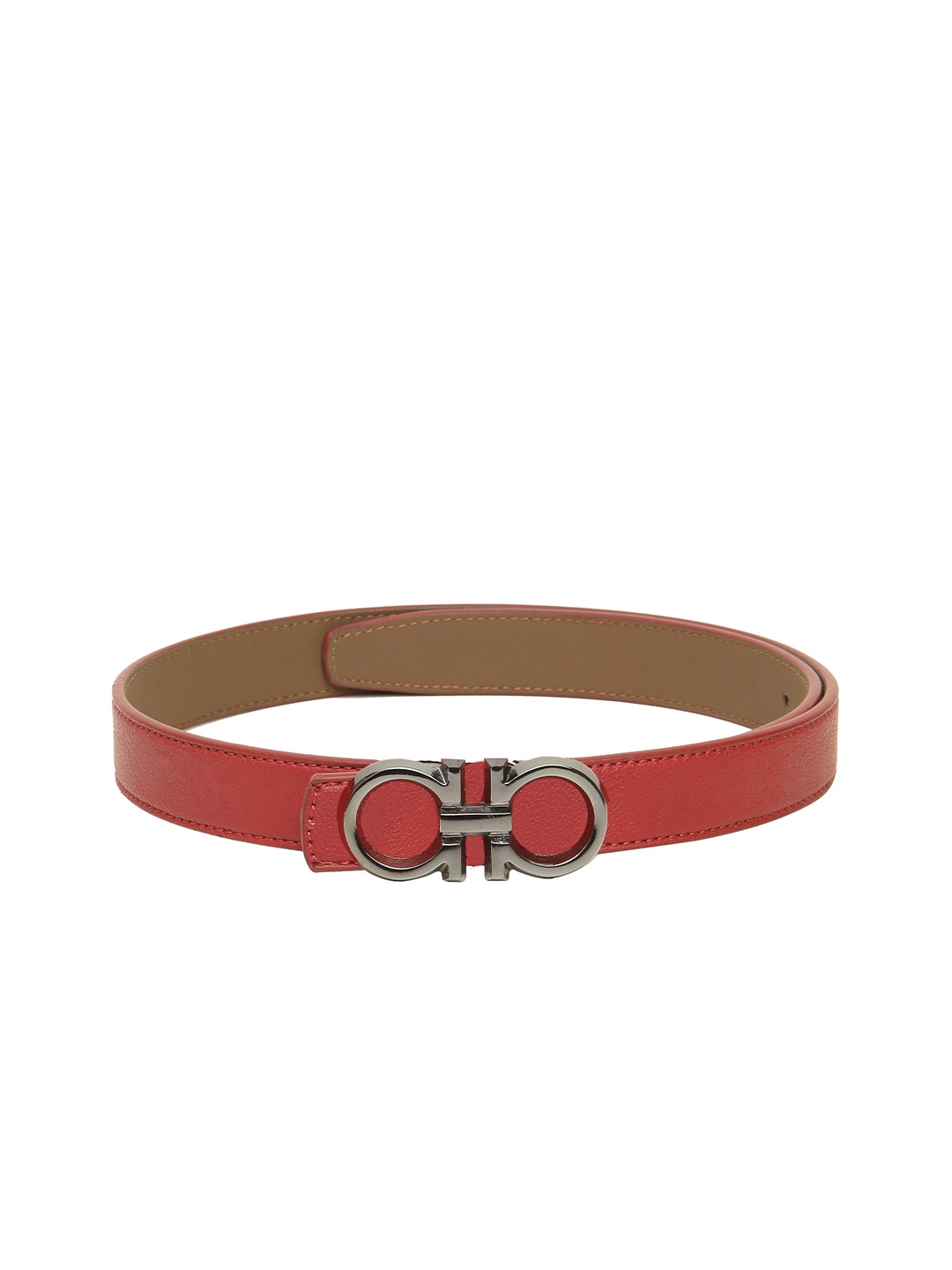 

Calvadoss Women Red Textured Belt