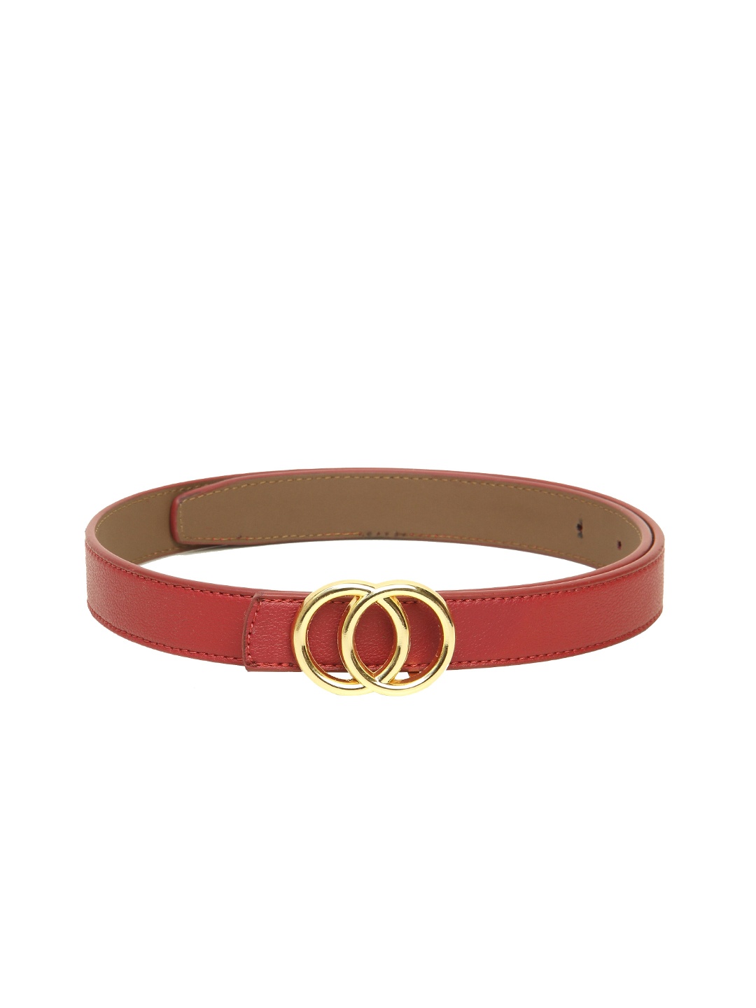 

Calvadoss Women Red Textured Belt