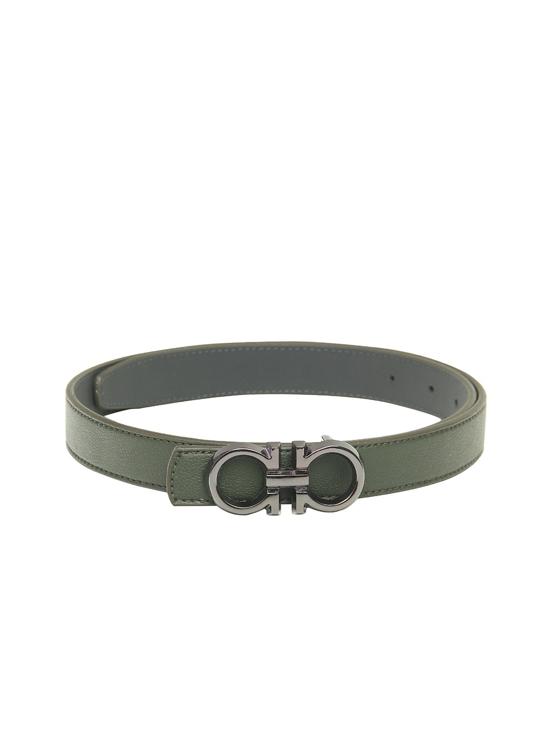 

Calvadoss Women Green Textured Belt