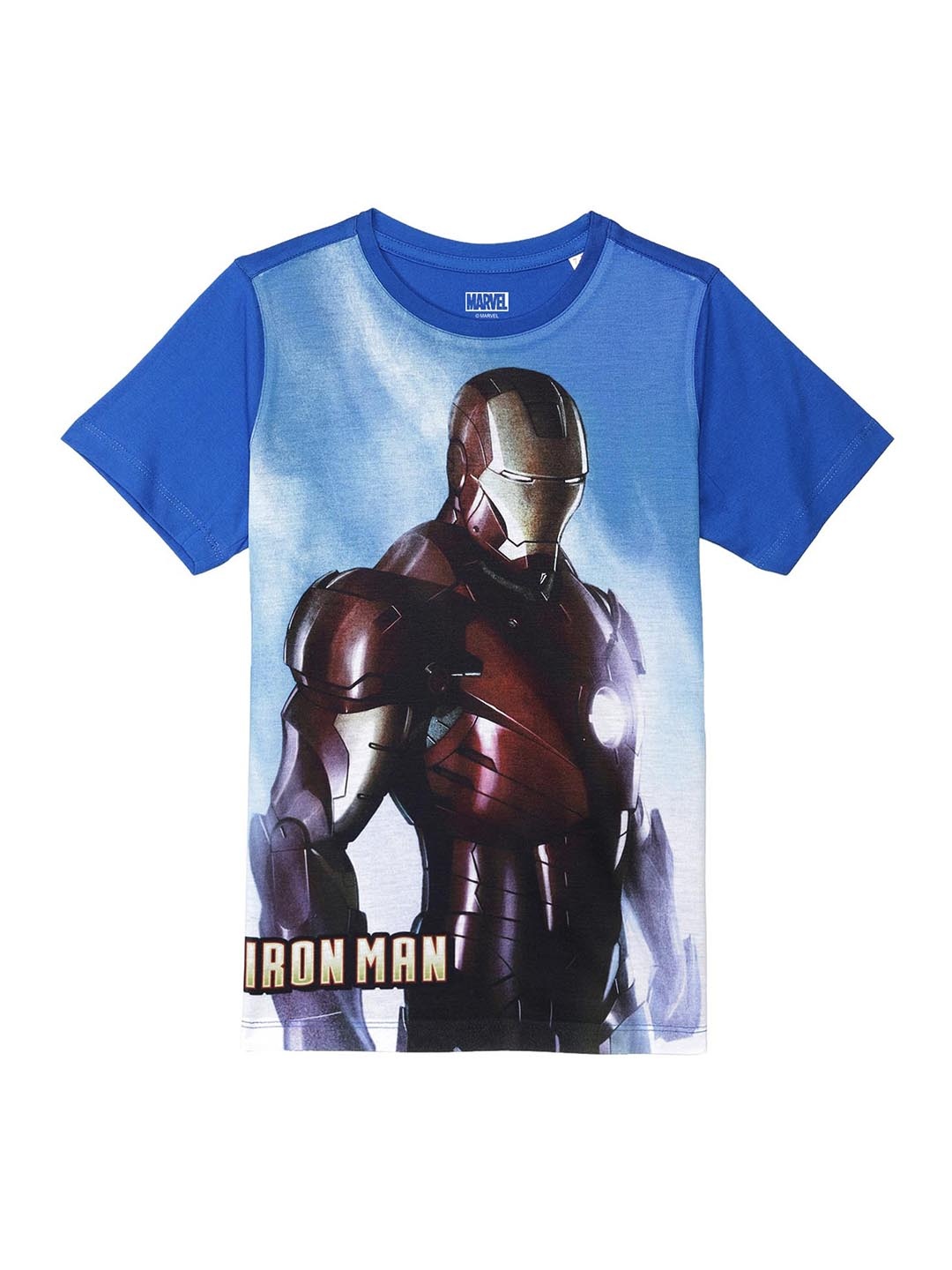 

Marvel by Wear Your Mind Boys Blue Iron Man Printed T-shirt