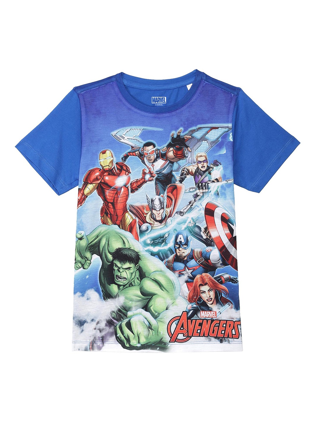 

Marvel by Wear Your Mind Boys Blue Avengers Printed T-shirt