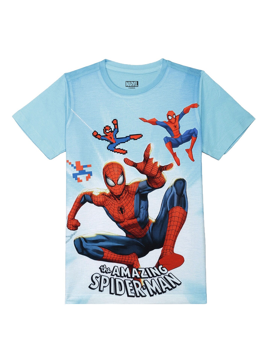 

Marvel by Wear Your Mind Boys Blue Spiderman Printed T-shirt