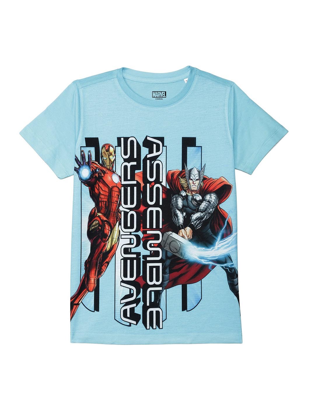 

Marvel by Wear Your Mind Boys Blue Avengers Printed T-shirt