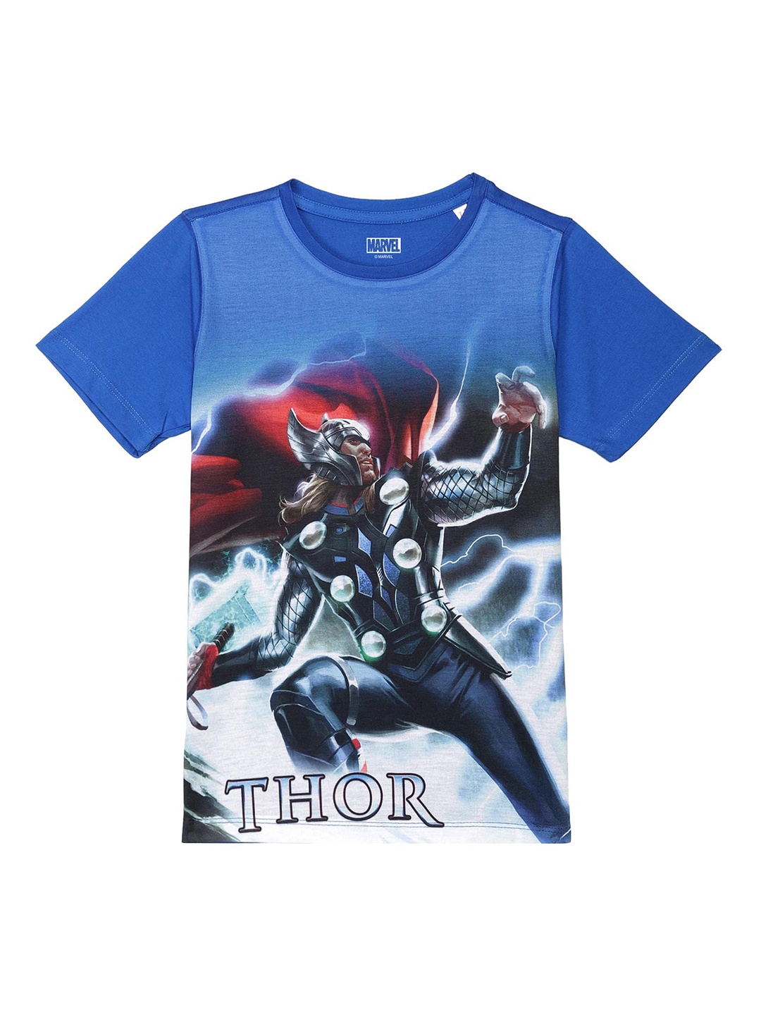 

Marvel by Wear Your Mind Boys Blue Thor Printed T-shirt