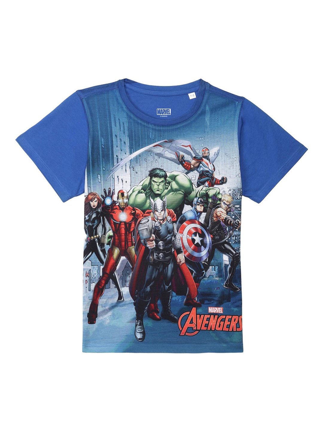 

Marvel by Wear Your Mind Boys Blue Avengers Printed T-shirt