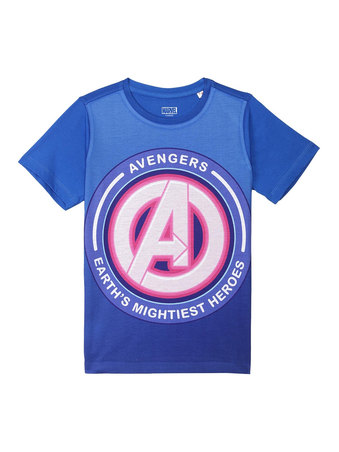 

Marvel by Wear Your Mind Boys Blue Captain America Printed T-shirt