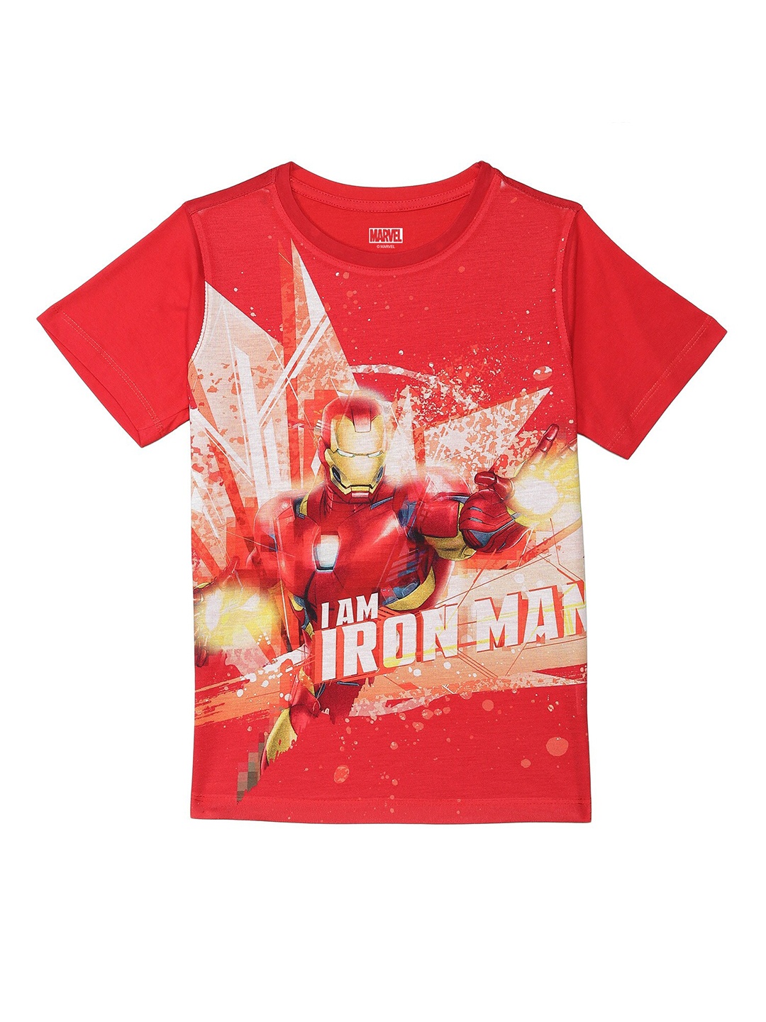 

Marvel by Wear Your Mind Boys Red Iron Man Printed T-shirt