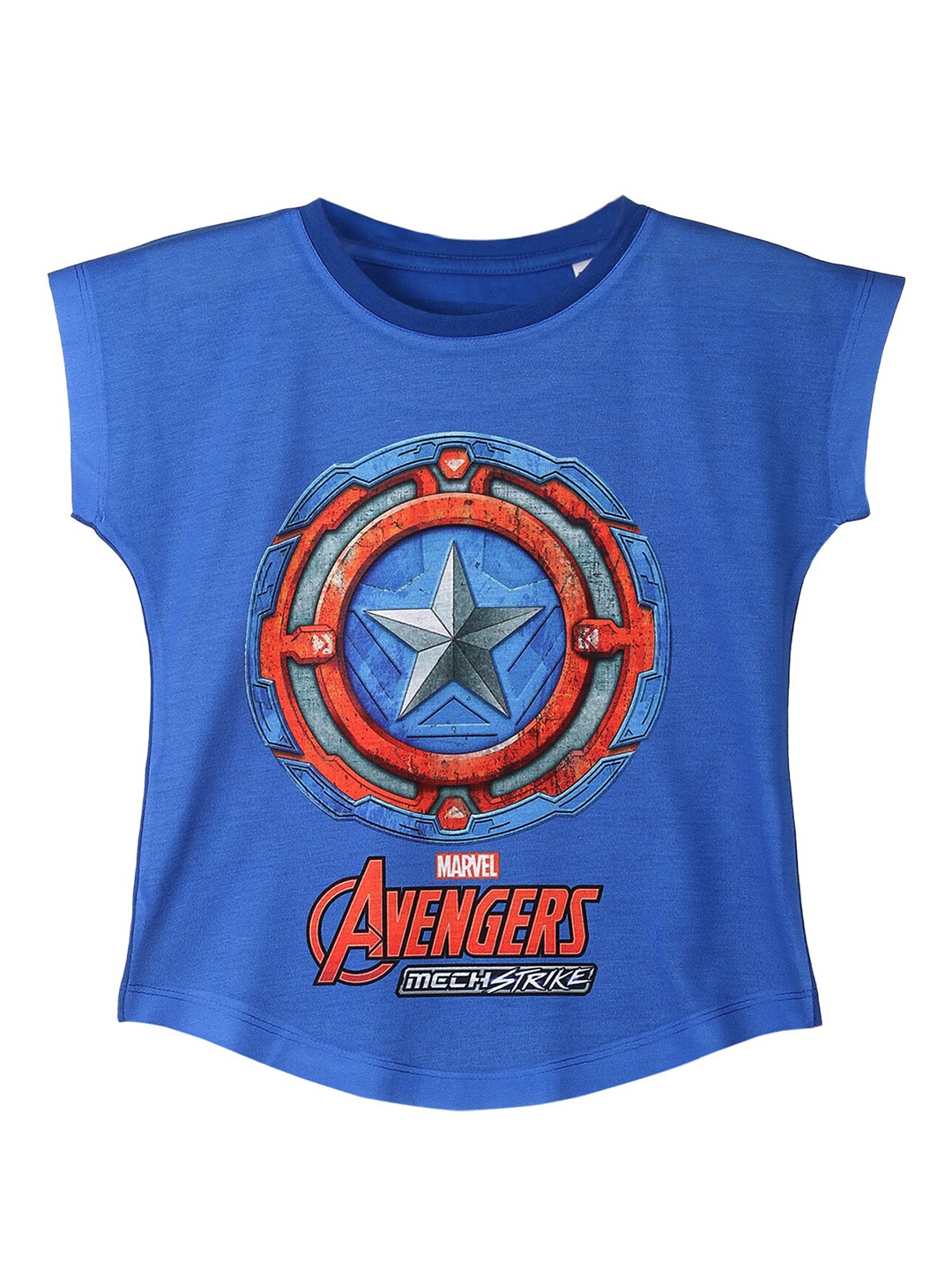 

Marvel by Wear Your Mind Blue Extended Sleeves Avengers Regular Top