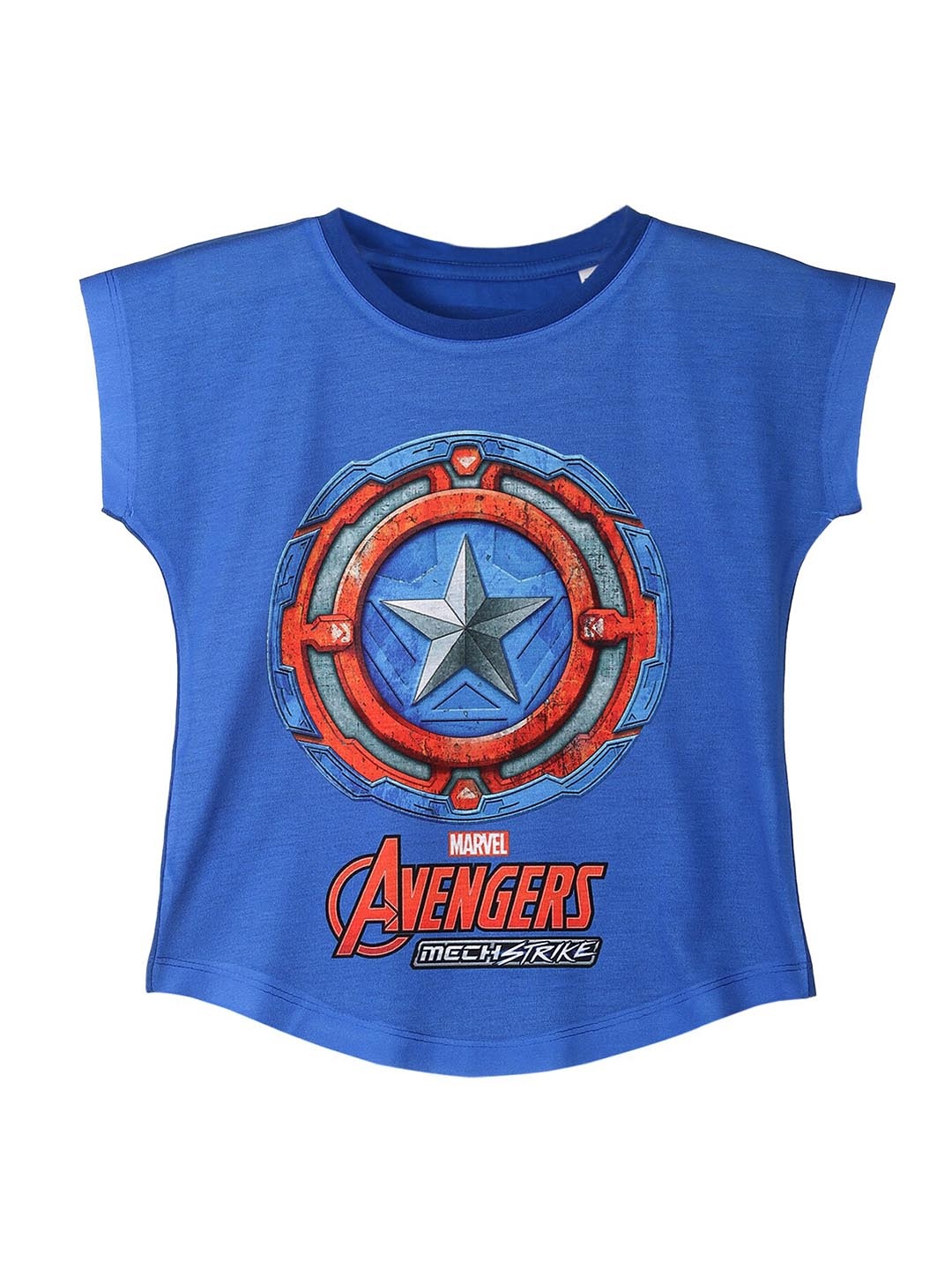 

Marvel by Wear Your Mind Blue Avengers Extended Sleeves Regular Top