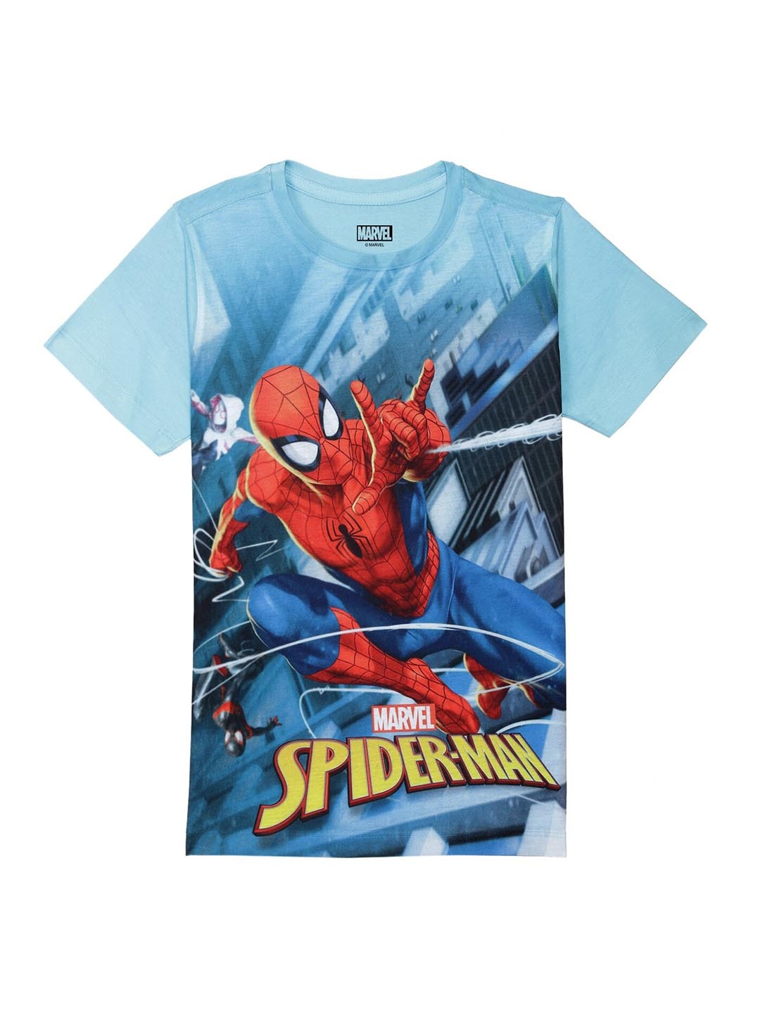 

Marvel by Wear Your Mind Boys Blue Spiderman Printed T-shirt