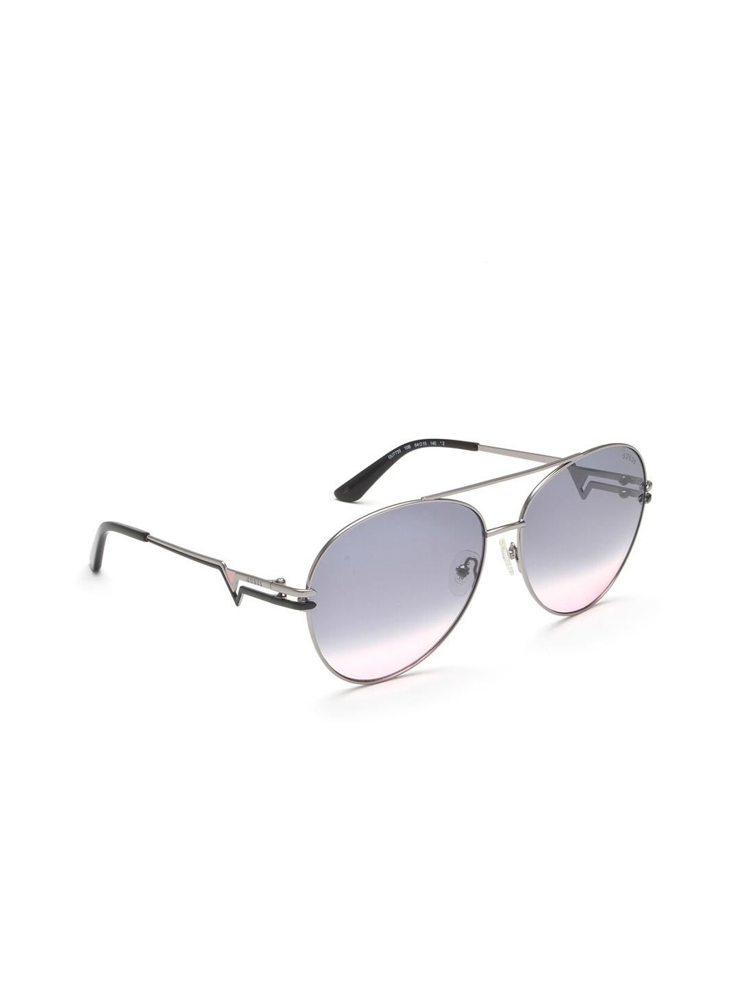 

GUESS Women Grey Lens & Silver-Toned Aviator Sunglasses GUS77356410BSG