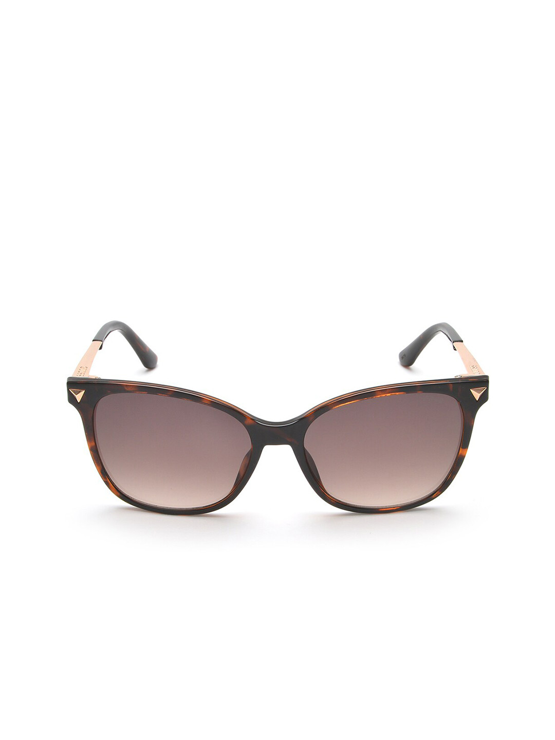 

GUESS Women Brown Lens & Black Square Sunglasses
