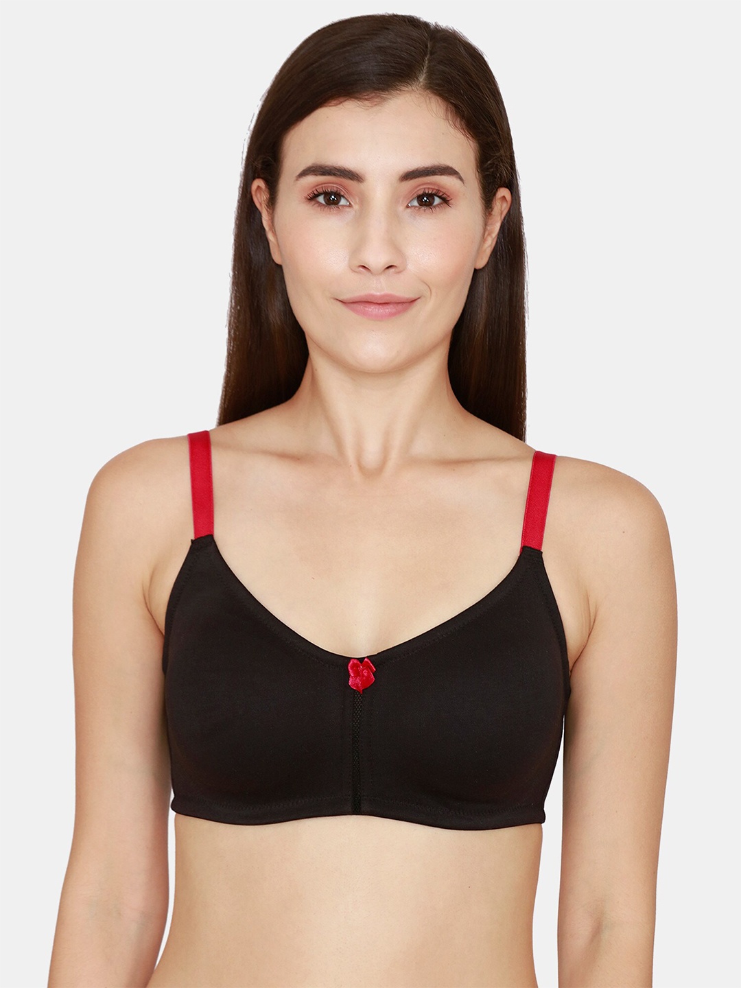 

Zivame Black & Red T-shirt Bra