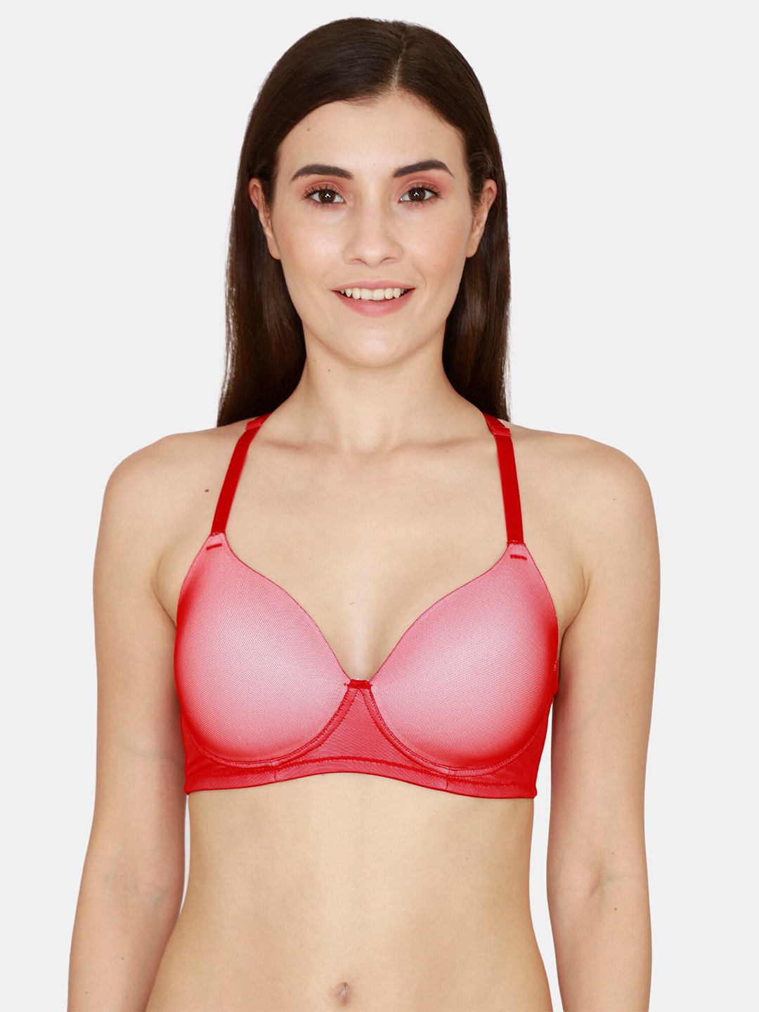 

Zivame Red T-shirt Bra Lightly Padded