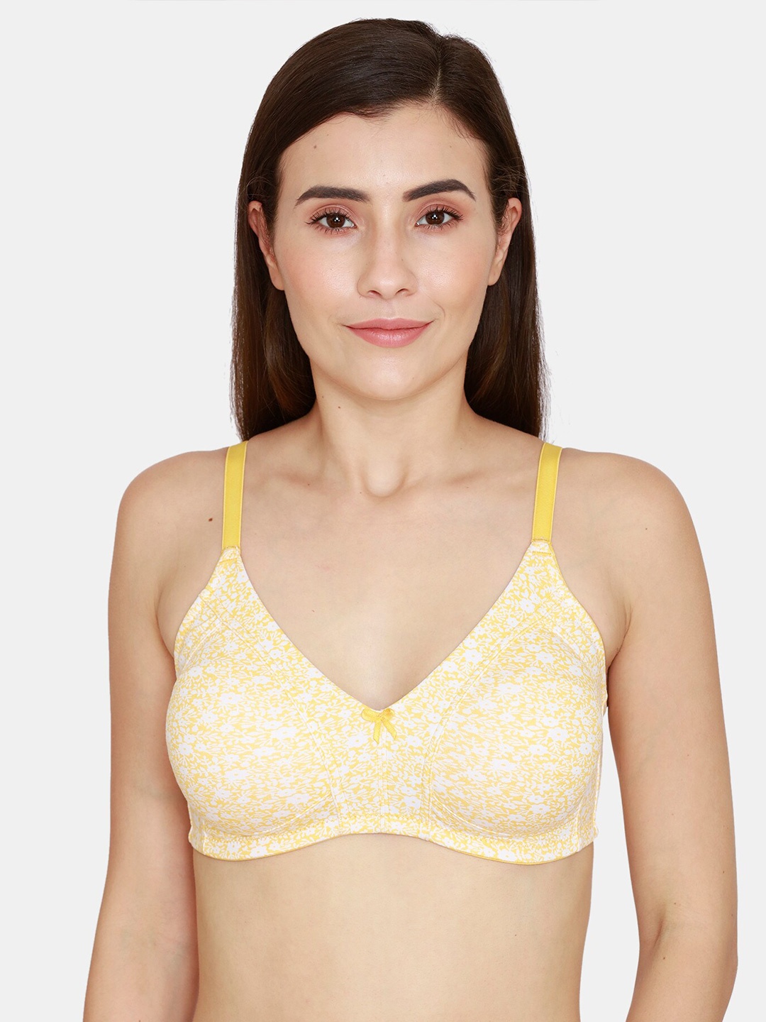 

Zivame Yellow & White Floral T-shirt Bra