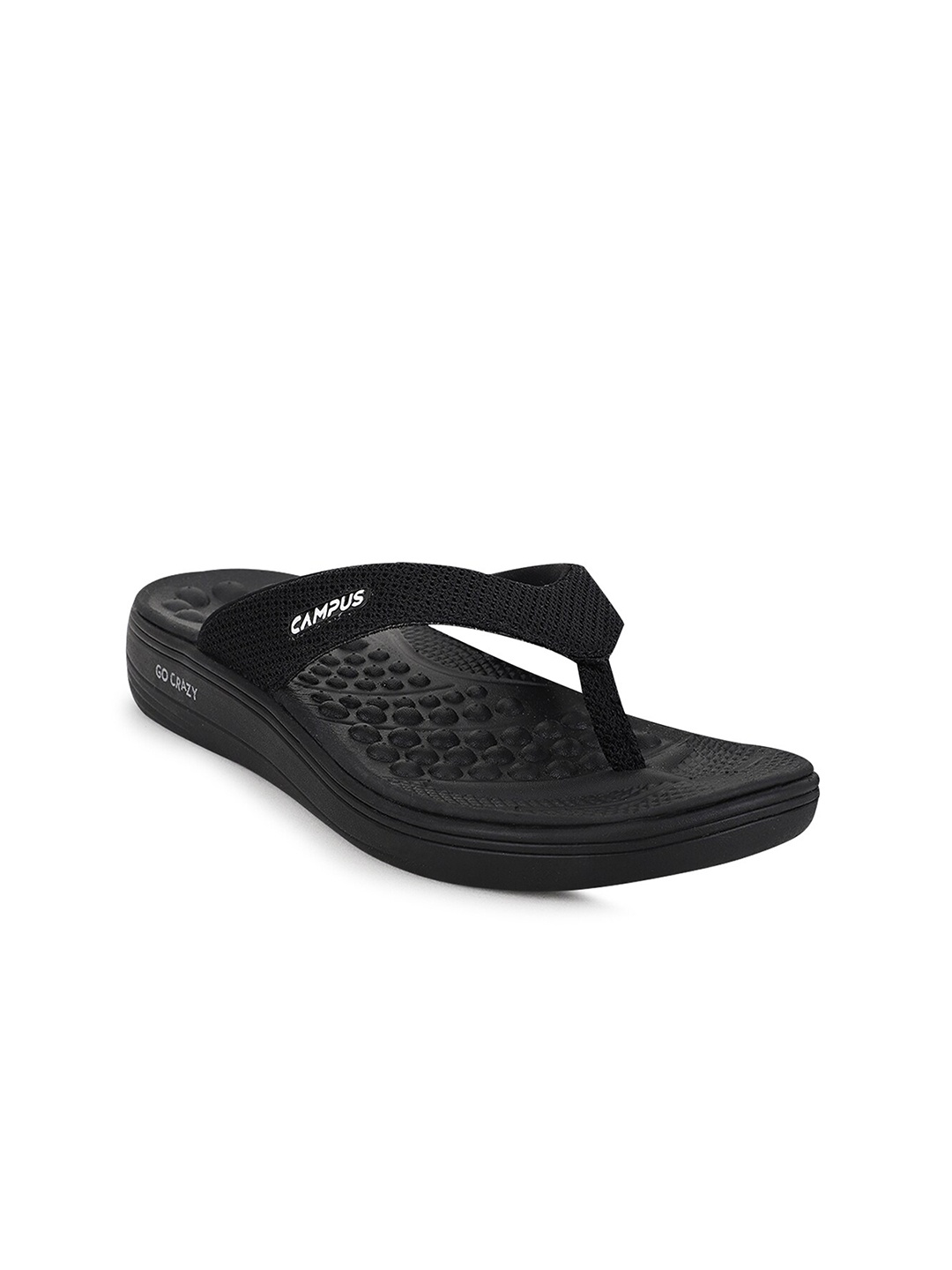 

Campus Women Black Thong Flip-Flops